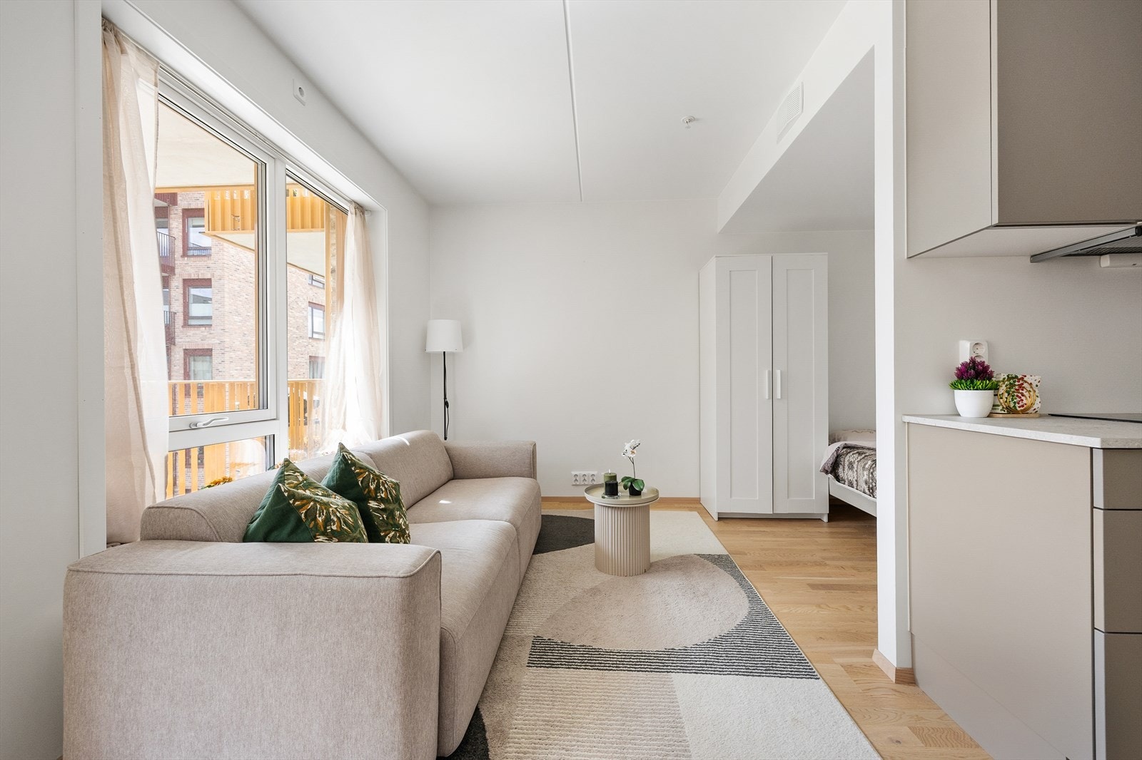 Rommet byr på flere møbleringsmuligheter. Galleribilde