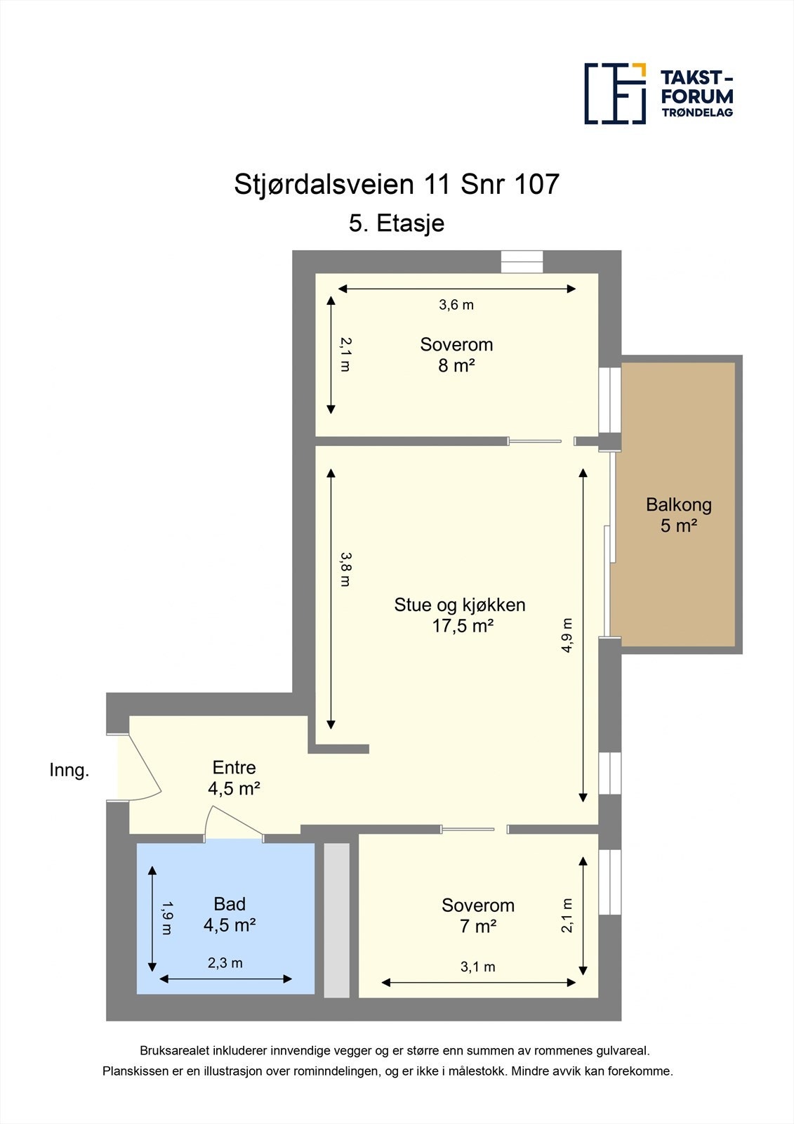 Skissert plantegning. Galleribilde