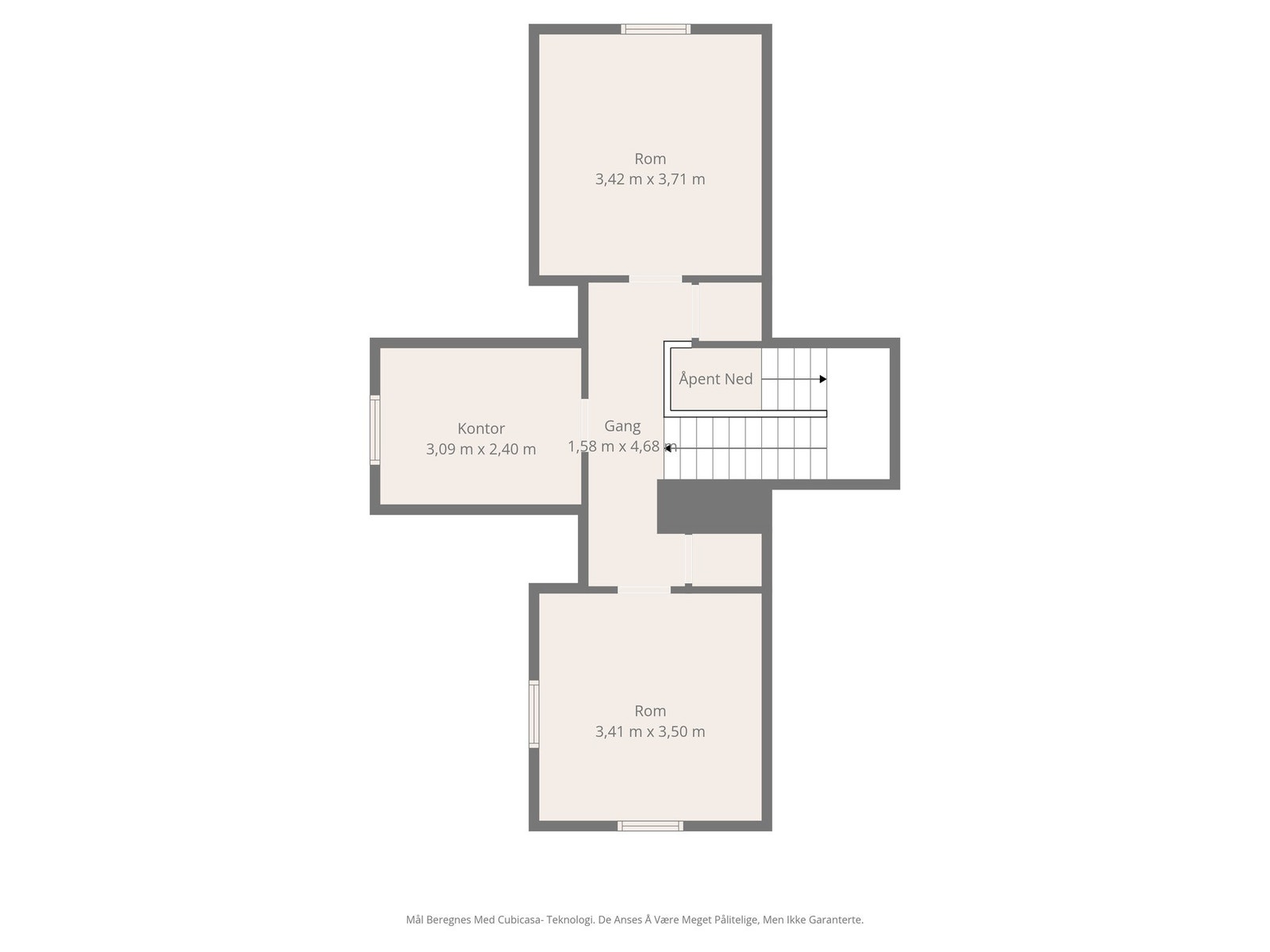 Plantegning loft Galleribilde