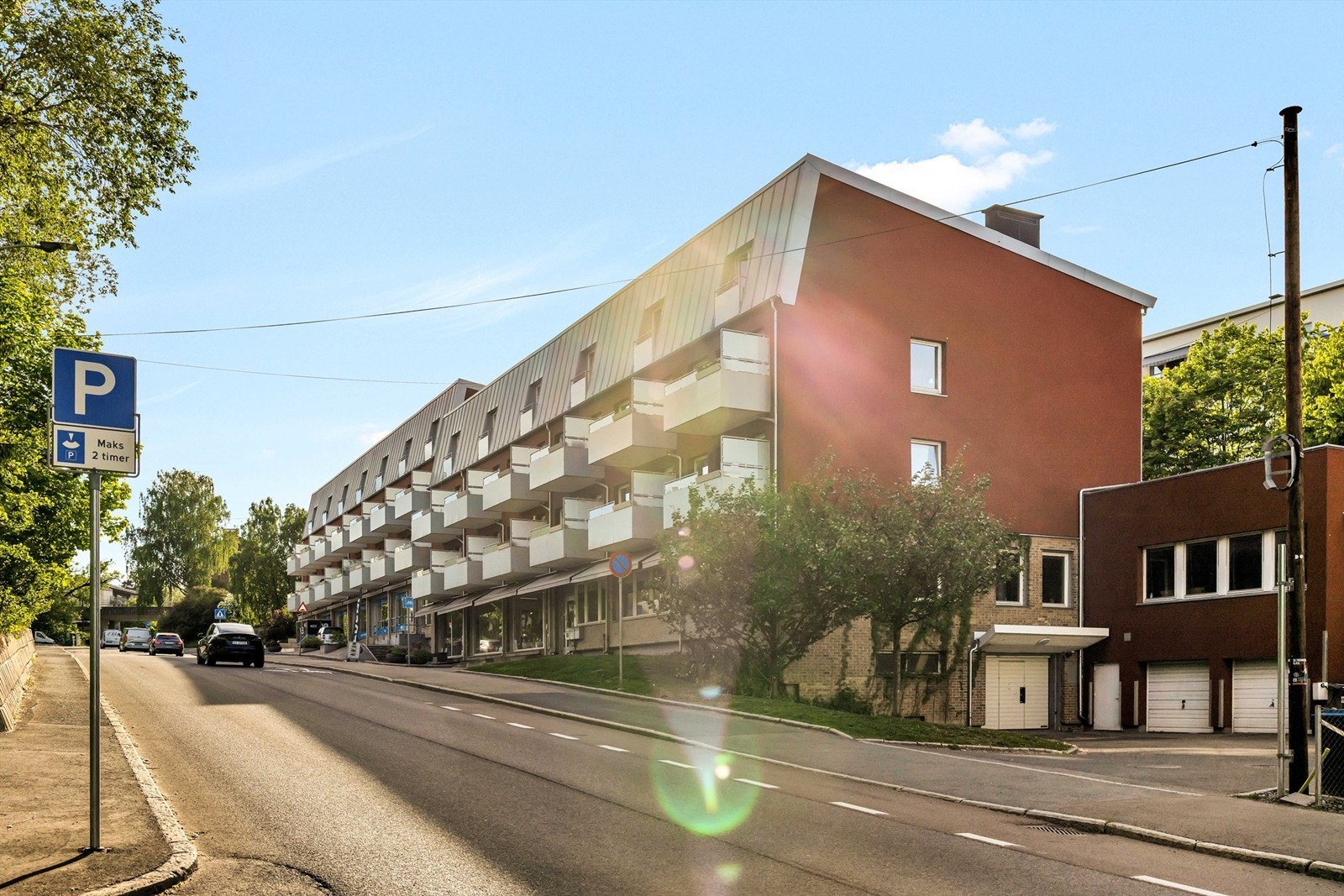 Sameiets fasade og balkonger ble rehabilitert i 2013/2014. Galleribilde