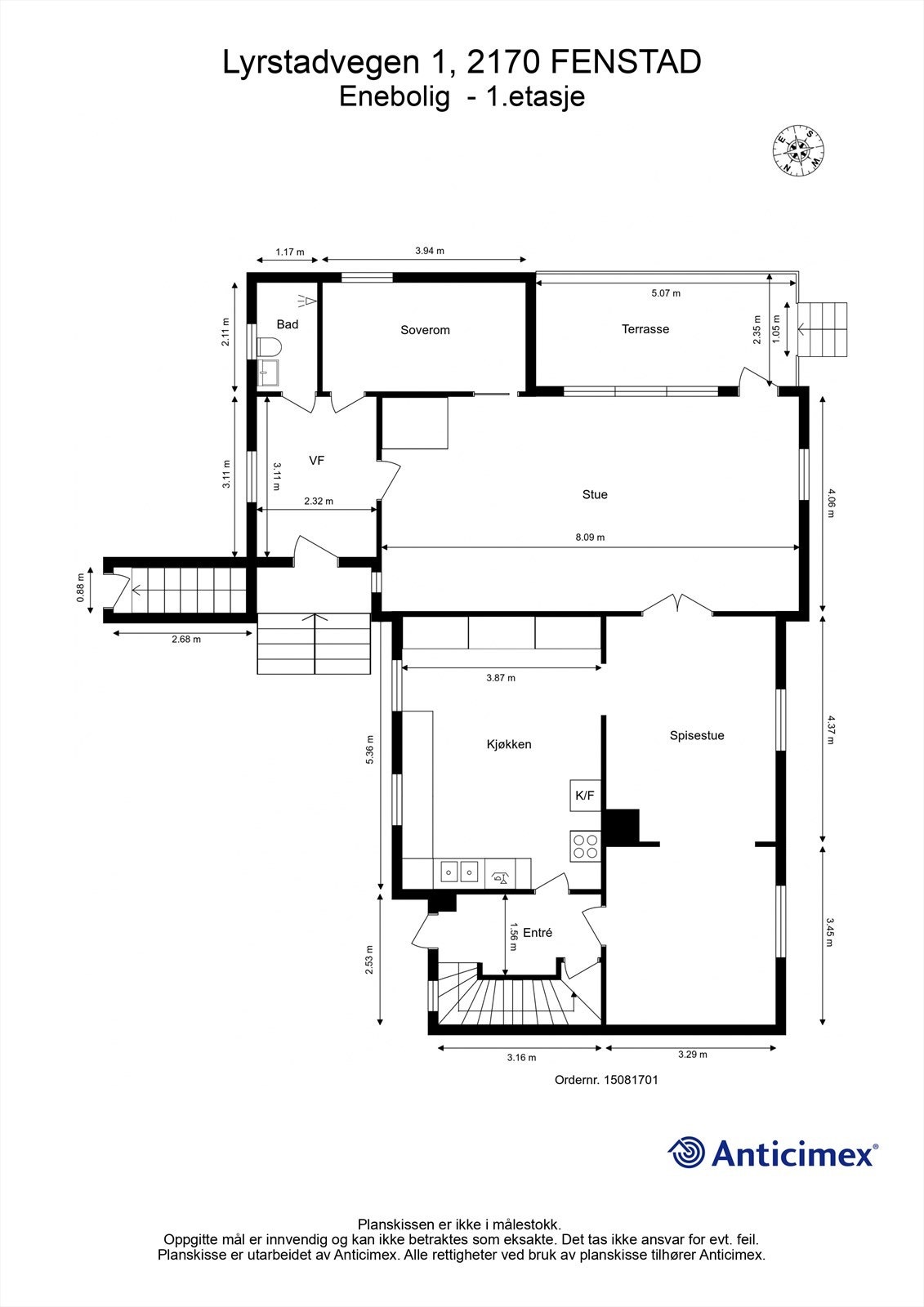 Plantegning- 1.etasje Galleribilde