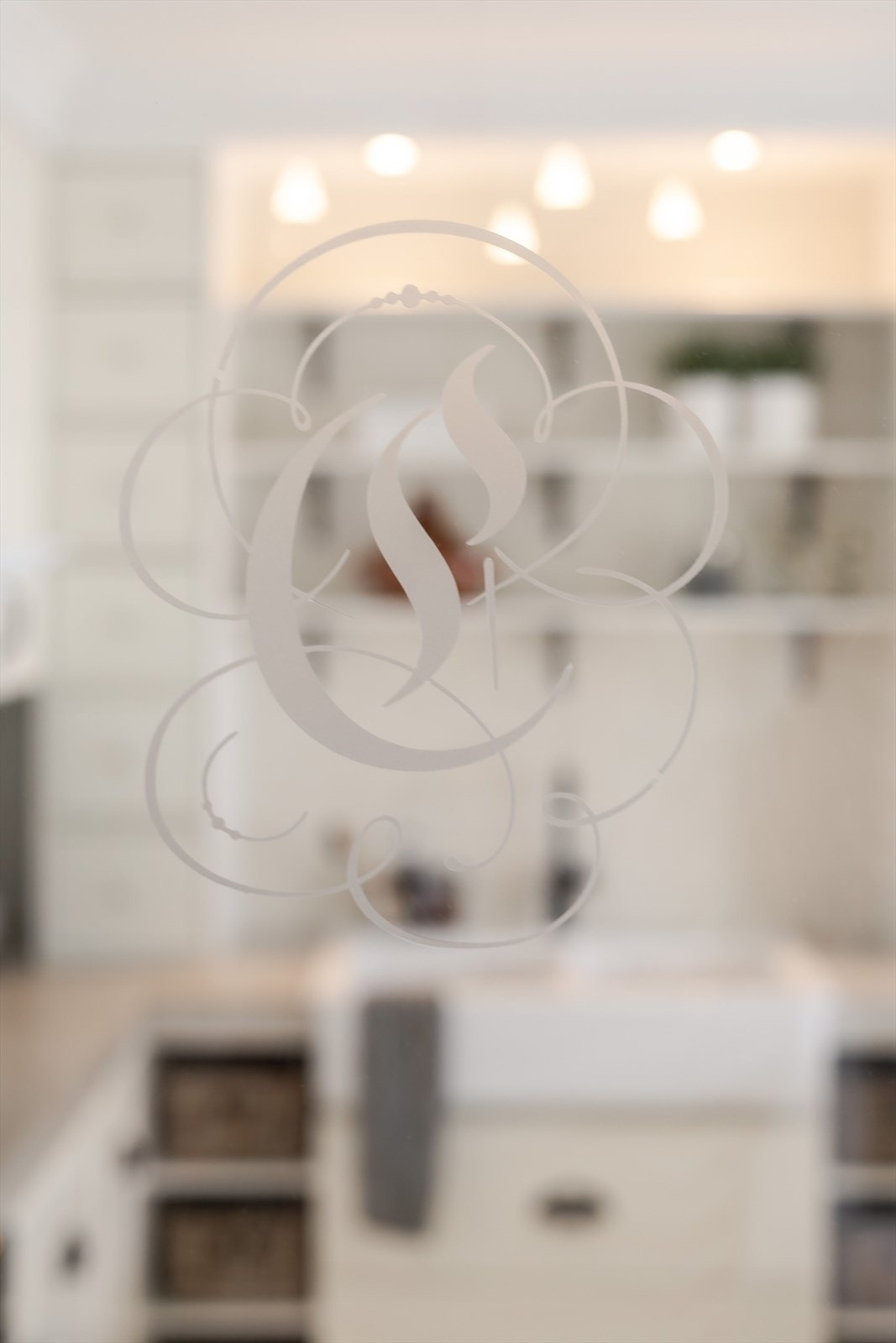 Detalj fra glassdør Galleribilde