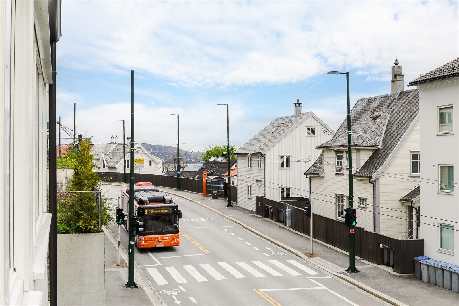 Carl Konows gate sett fra kjøkkenvindu Galleribilde