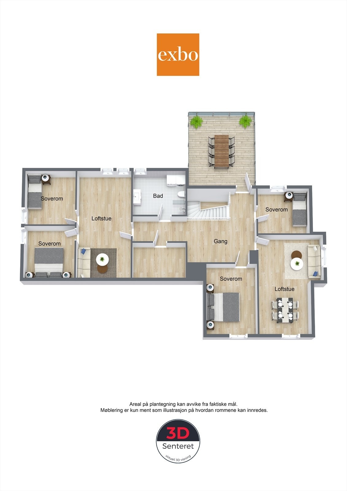 Plantegning loft Galleribilde