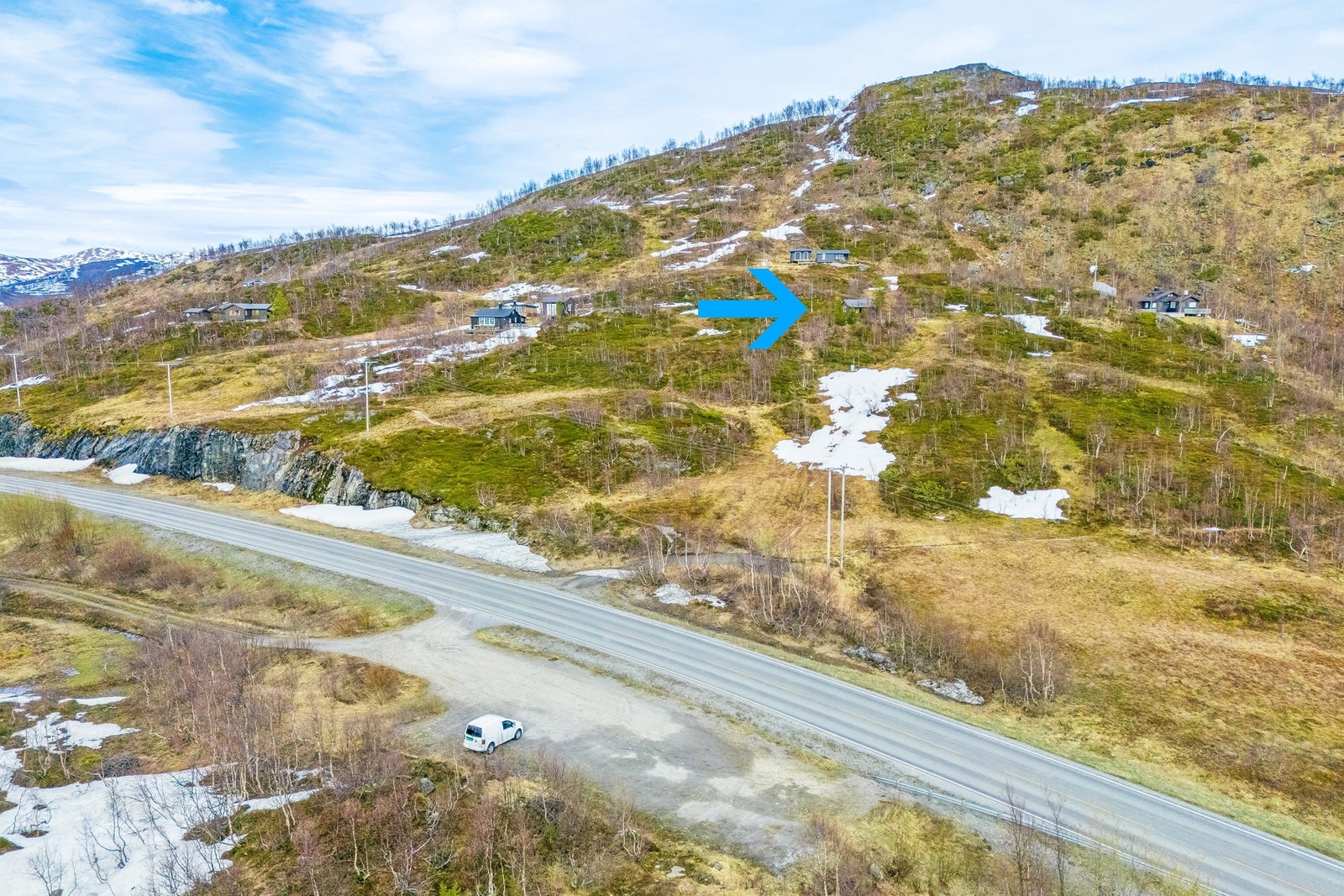 Hytta ligger fint til med enkel adkomst. Galleribilde