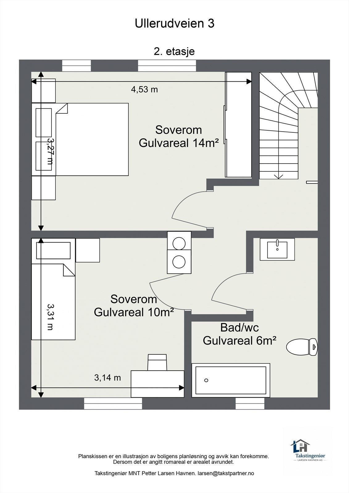 Planskisse 2. etasje Galleribilde