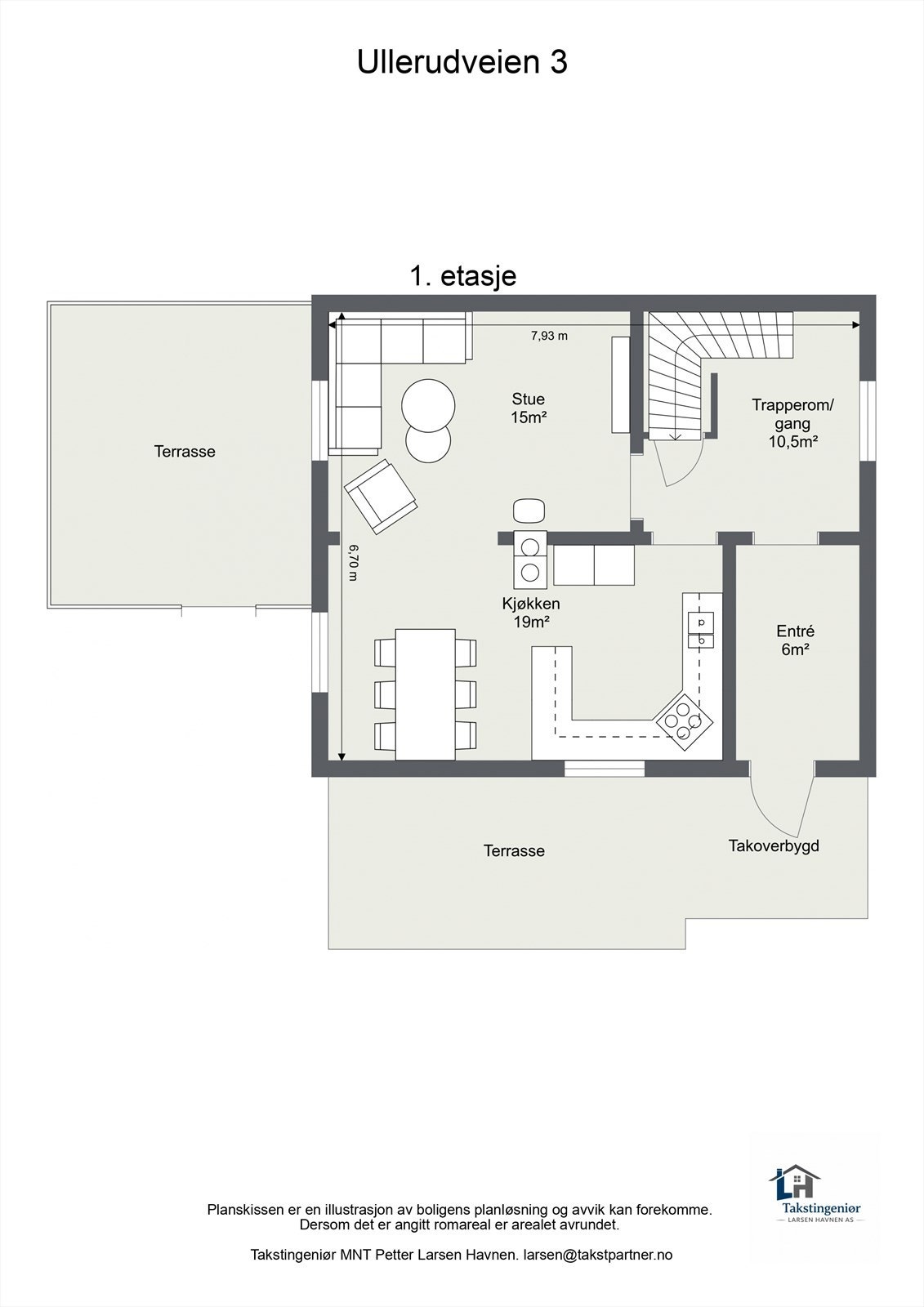 Planskisse 1. etasje Galleribilde