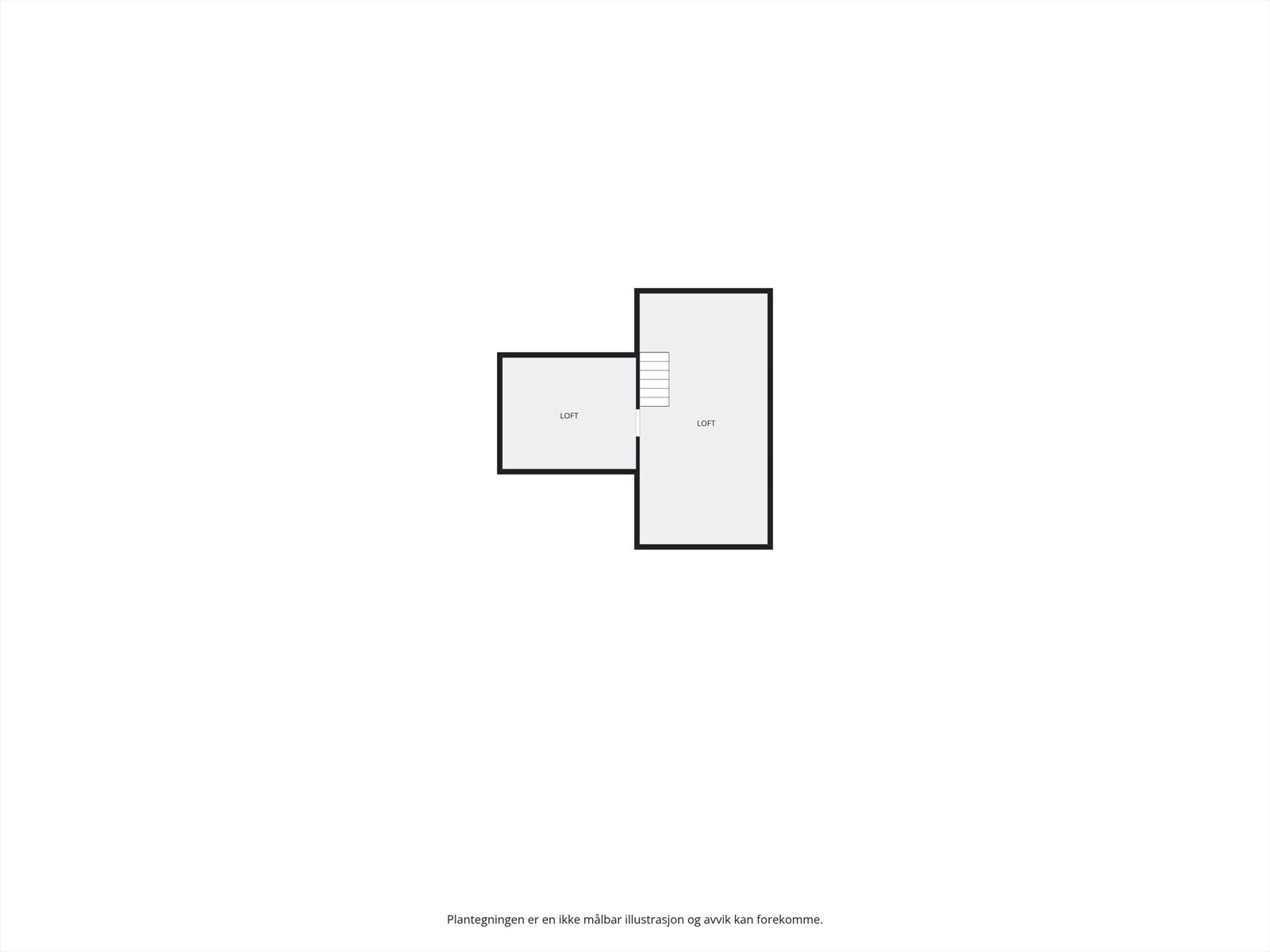 Plantegning loft. Galleribilde