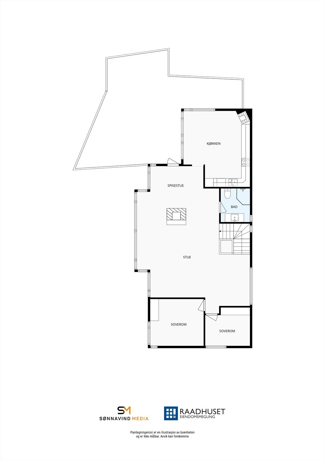 2D Plantegning | 2. Etasje Galleribilde