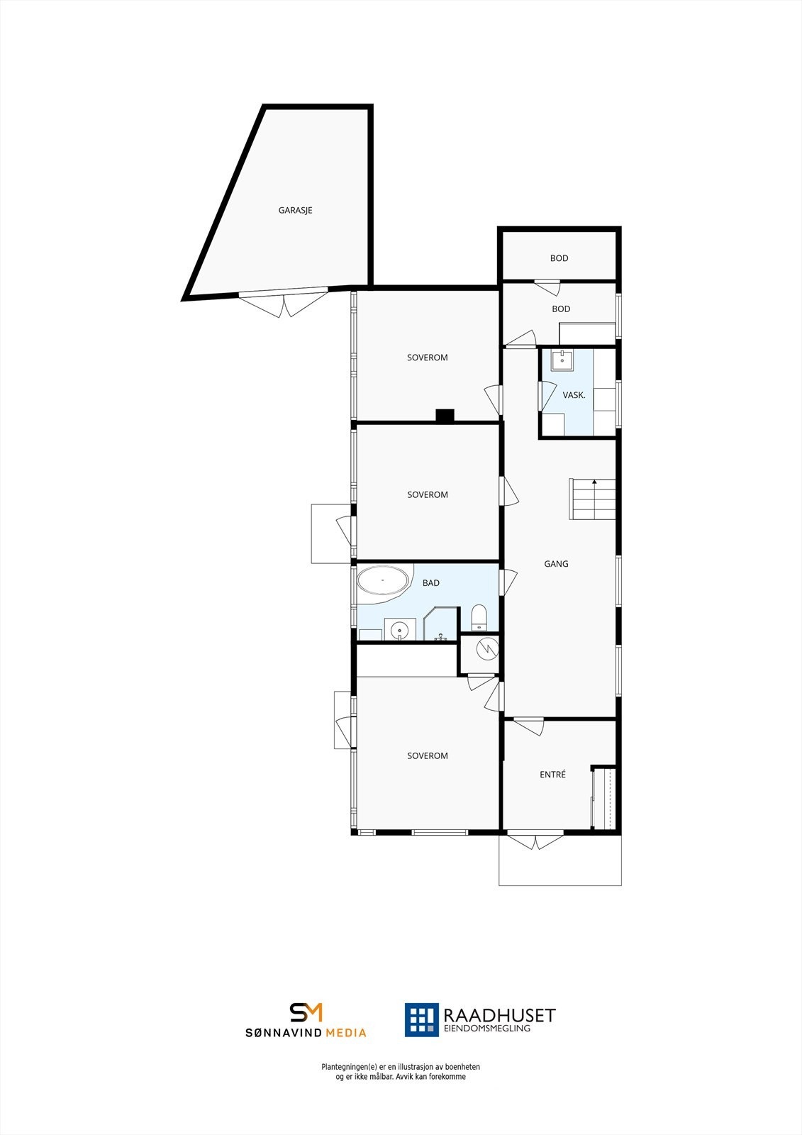 2D Plantegning | 1. Etasje Galleribilde
