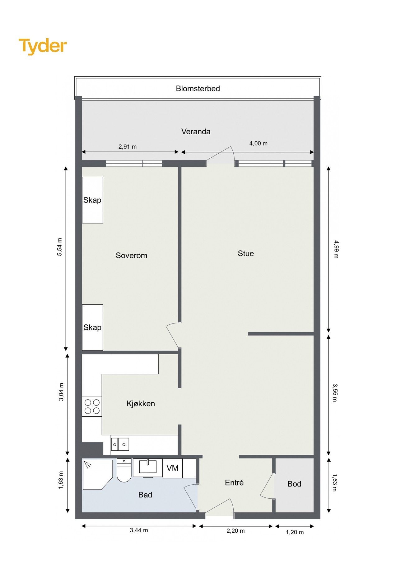 Plantegning Galleribilde