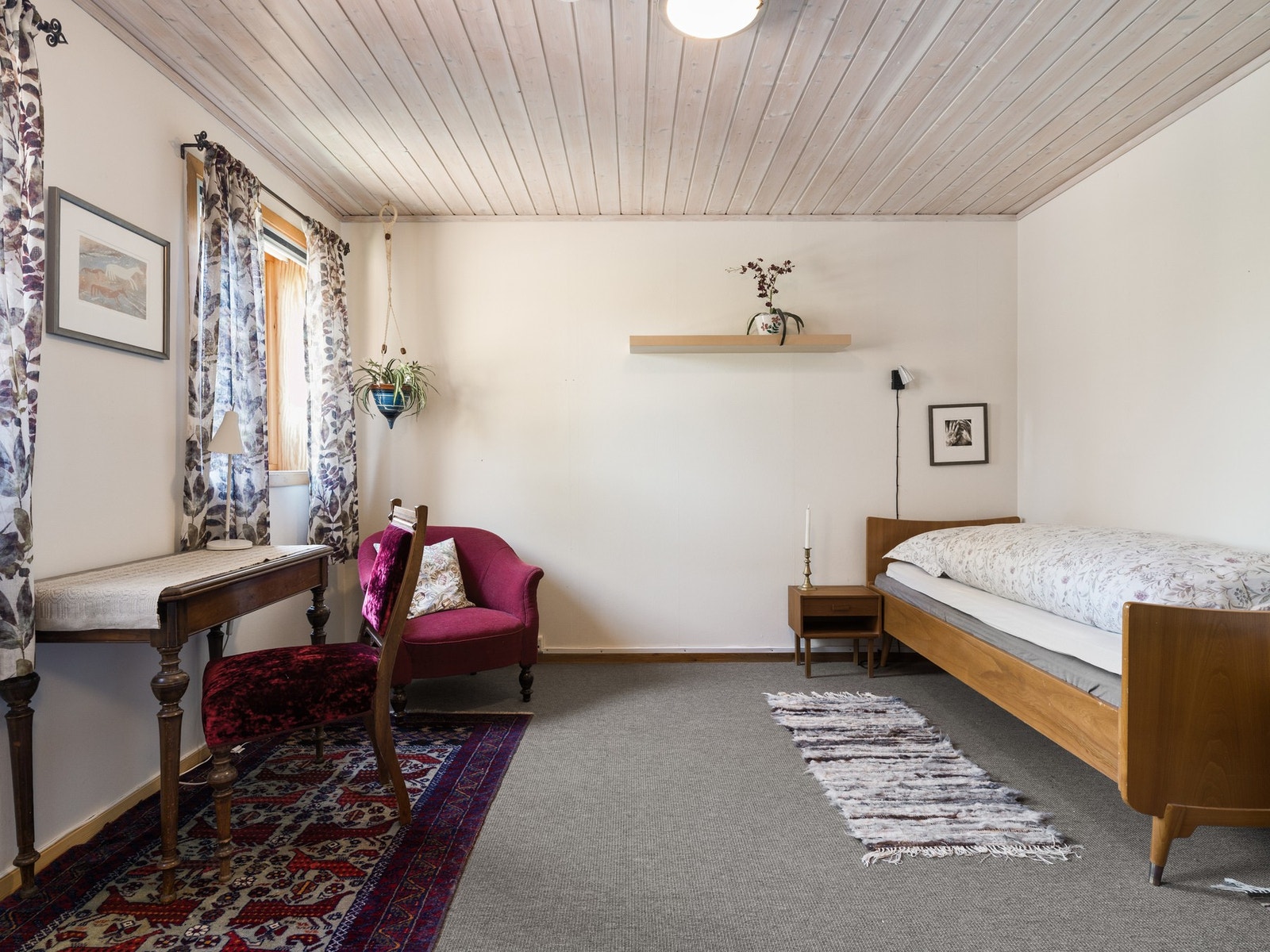 Boligen har totalt fire rom som i dag brukes som soverom. Galleribilde