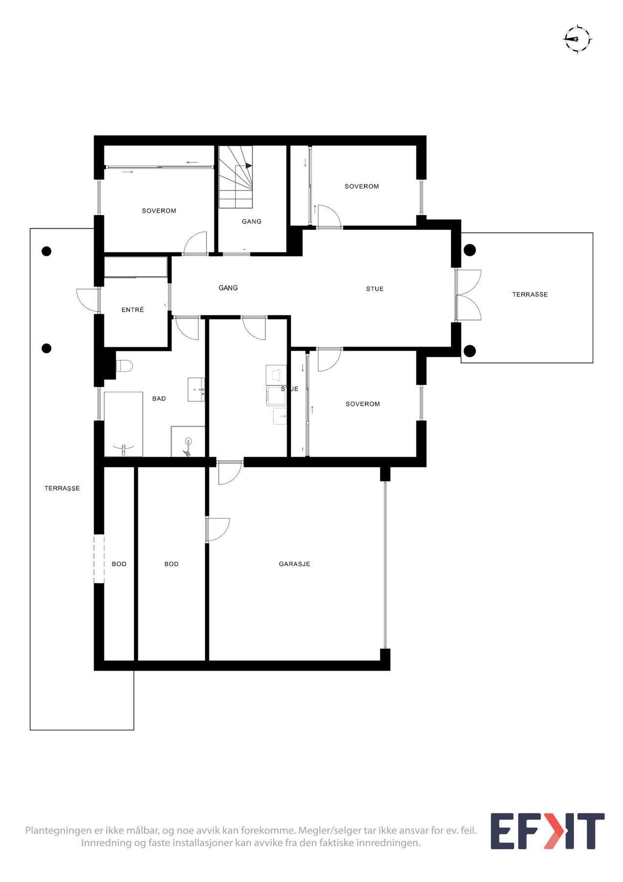 Planskisse 1.etasje Galleribilde