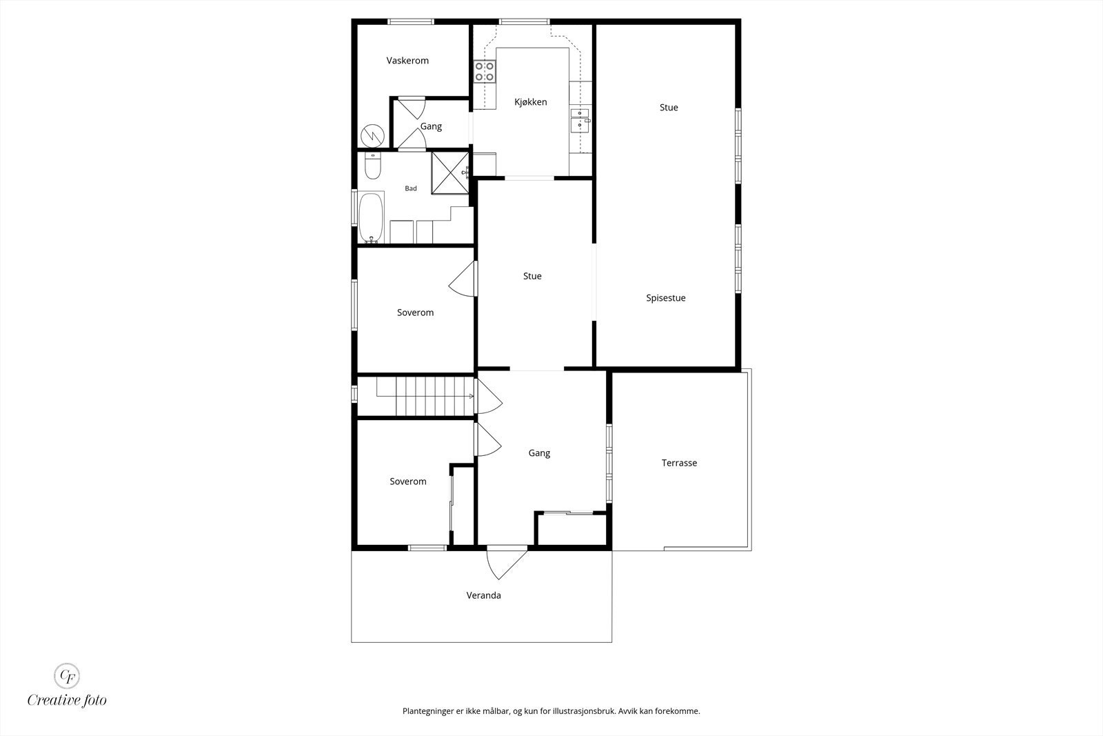 Plantegning 2.etg. Galleribilde
