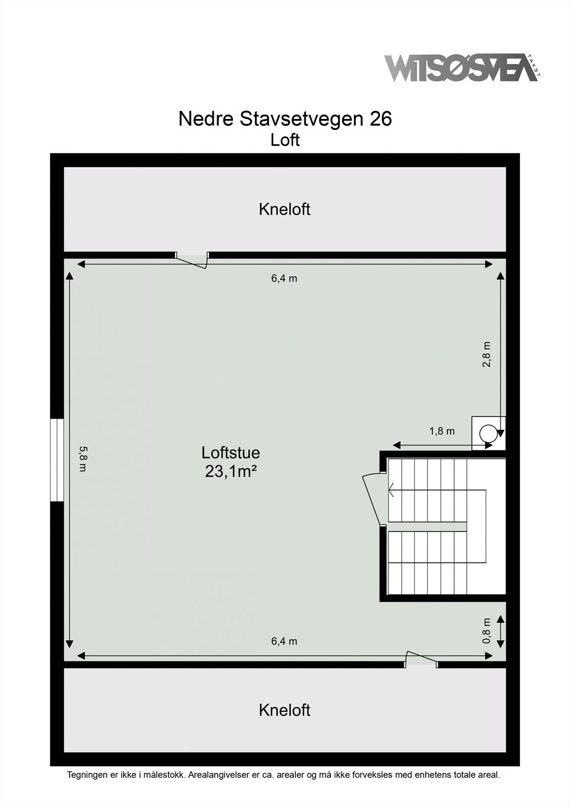 Planskisse loft Galleribilde