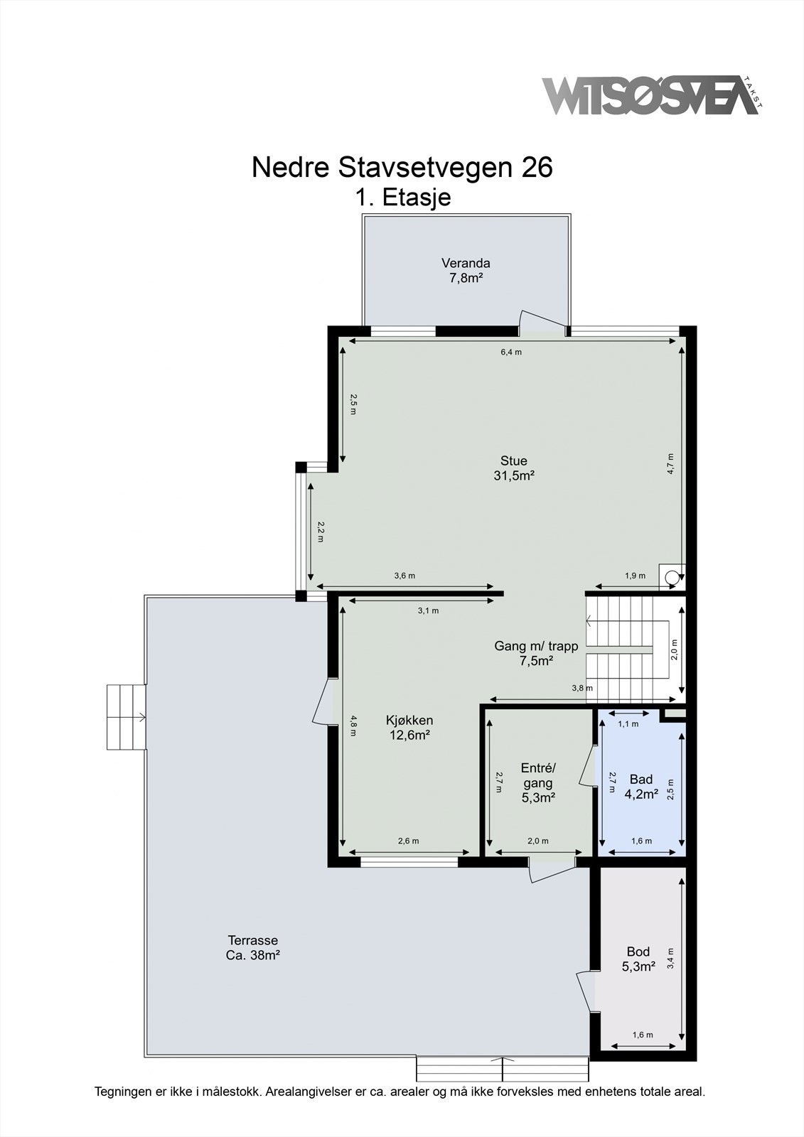 Planskisse 1.etasje Galleribilde