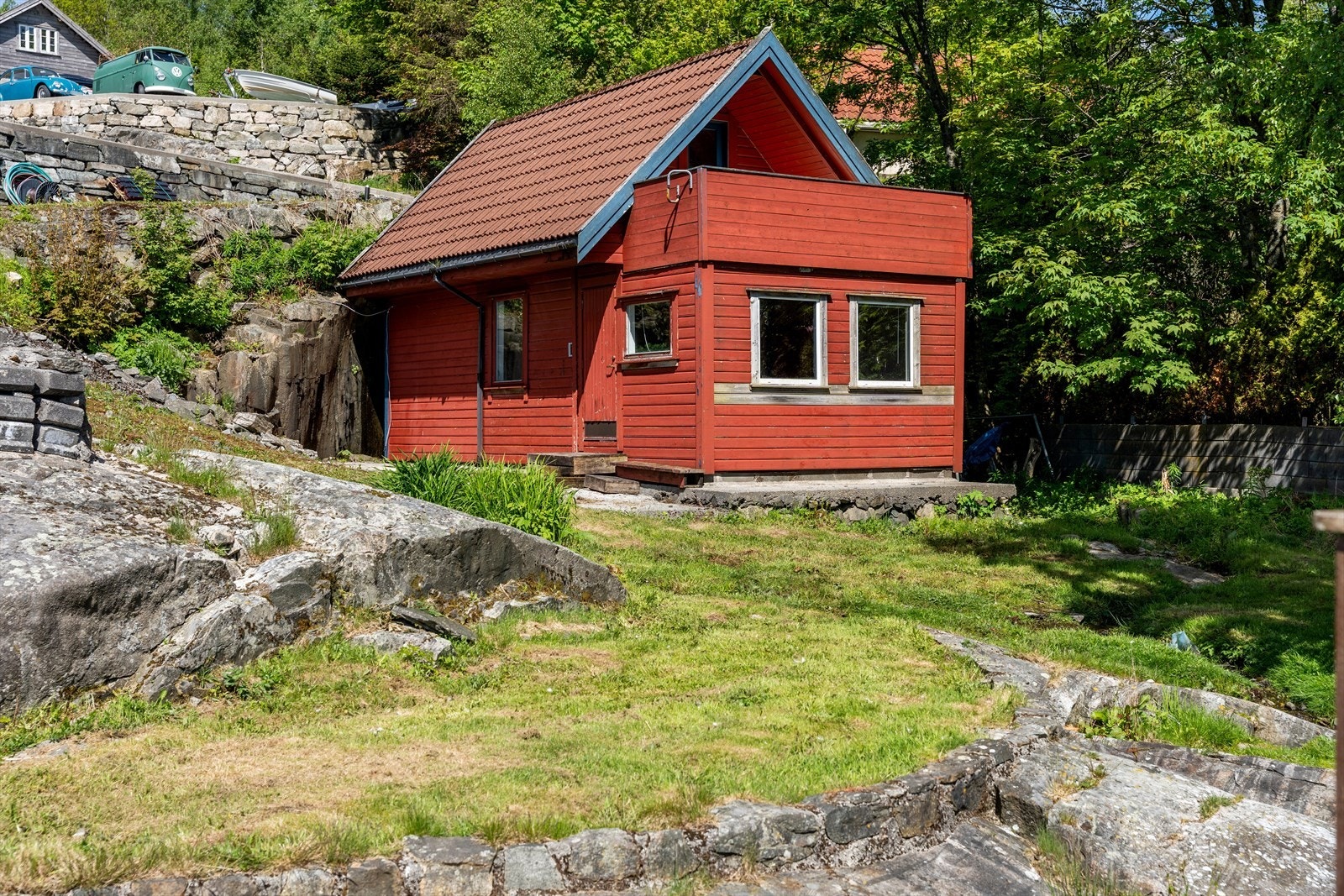 Naustet/sjøboden ble påbygget i 2008 Galleribilde