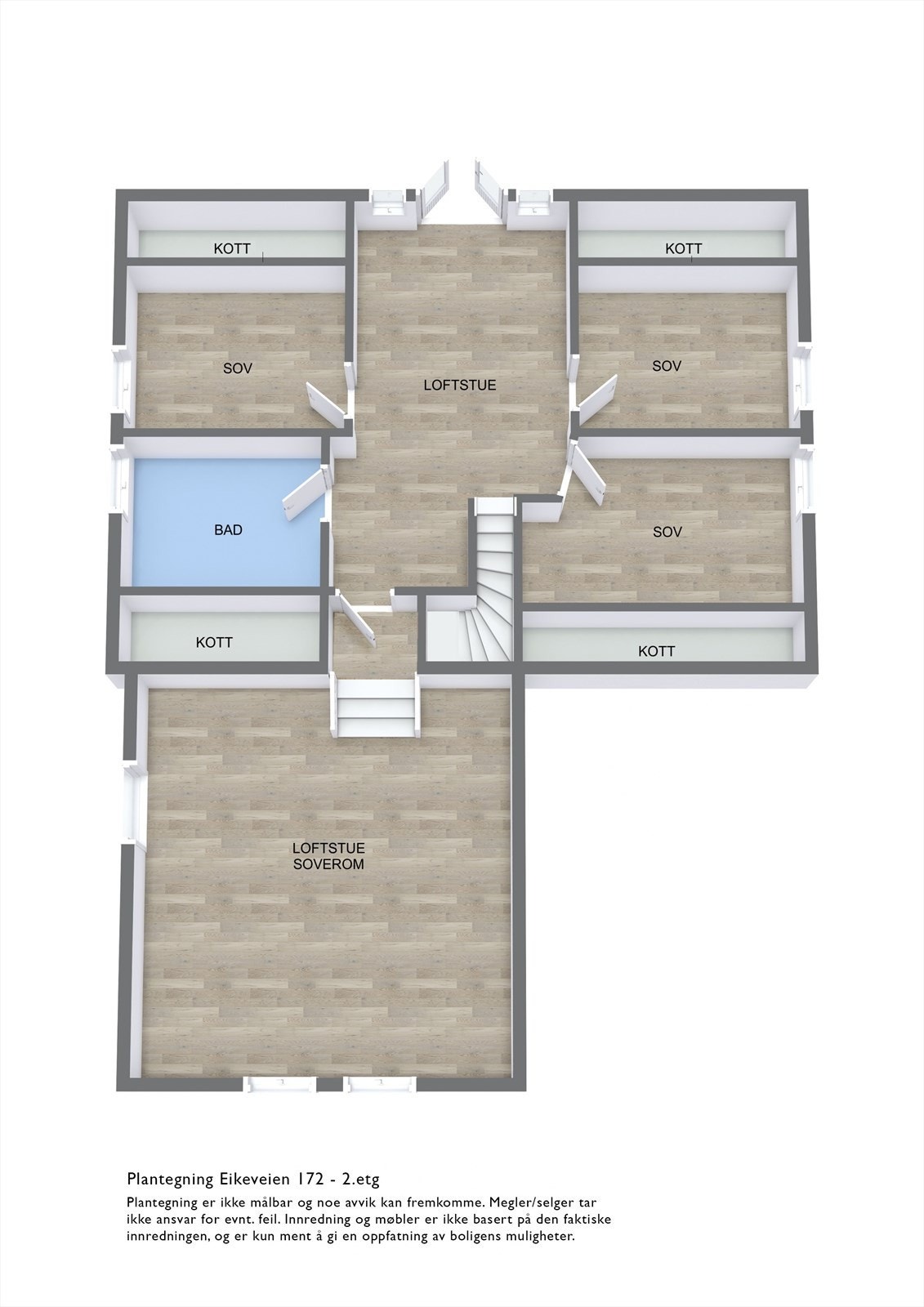 Plantegning - loft Galleribilde