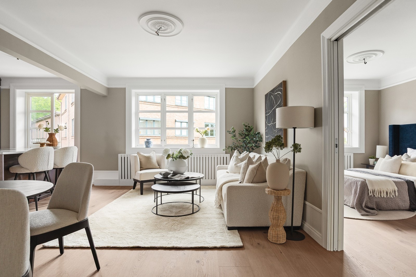 Fra stuen er det inngang til hovedsoverommet Galleribilde