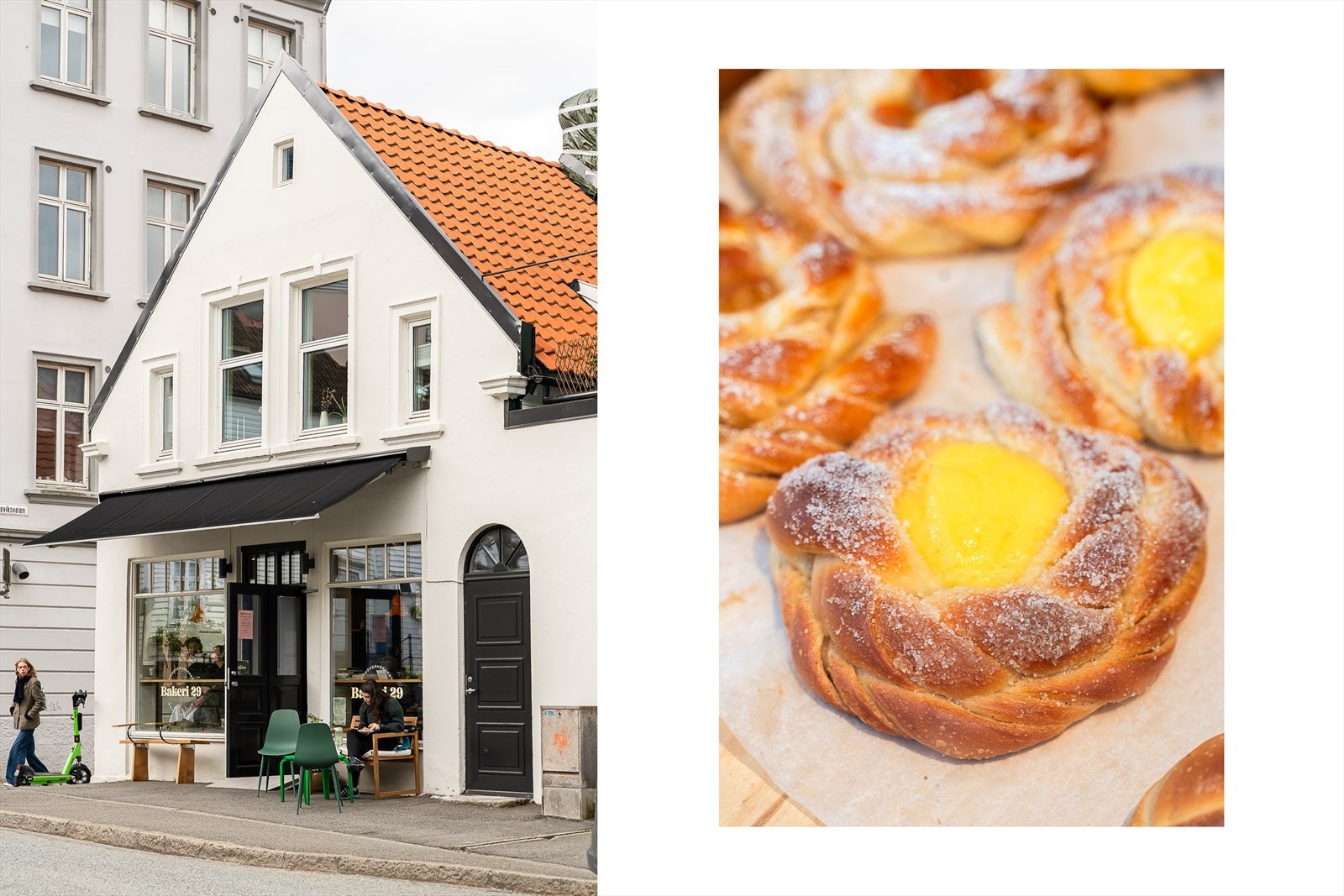 Bakeri 29 er altså en av Sandvikens små skatter - et nabolagsbakeri hvor du kjenner lukten av nybakt brød før du ser skiltet. Her kan du starte dagen med surdeigsbrød og sterk kaffe, eller ta med bakst hjem til helgefrokosten. En lokal favoritt. Galleribilde