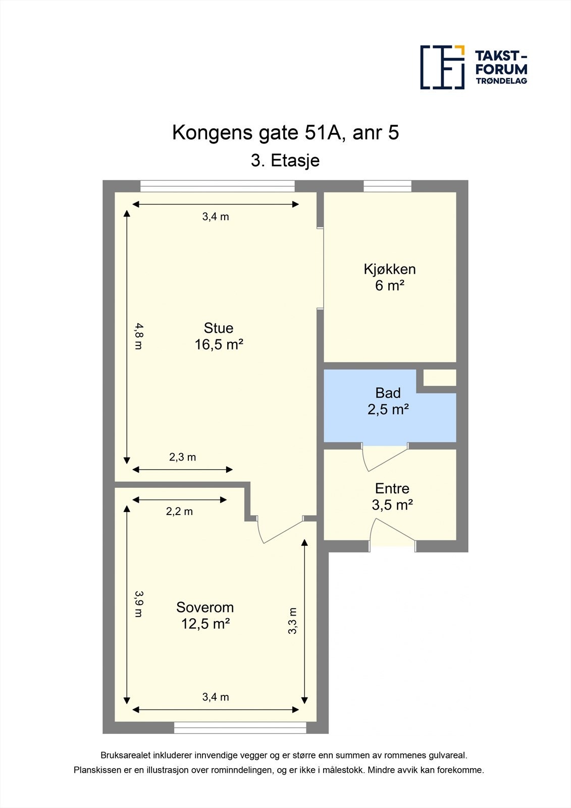Ta en titt på planskissen og gjør deg kjent med romfordelingen! Galleribilde