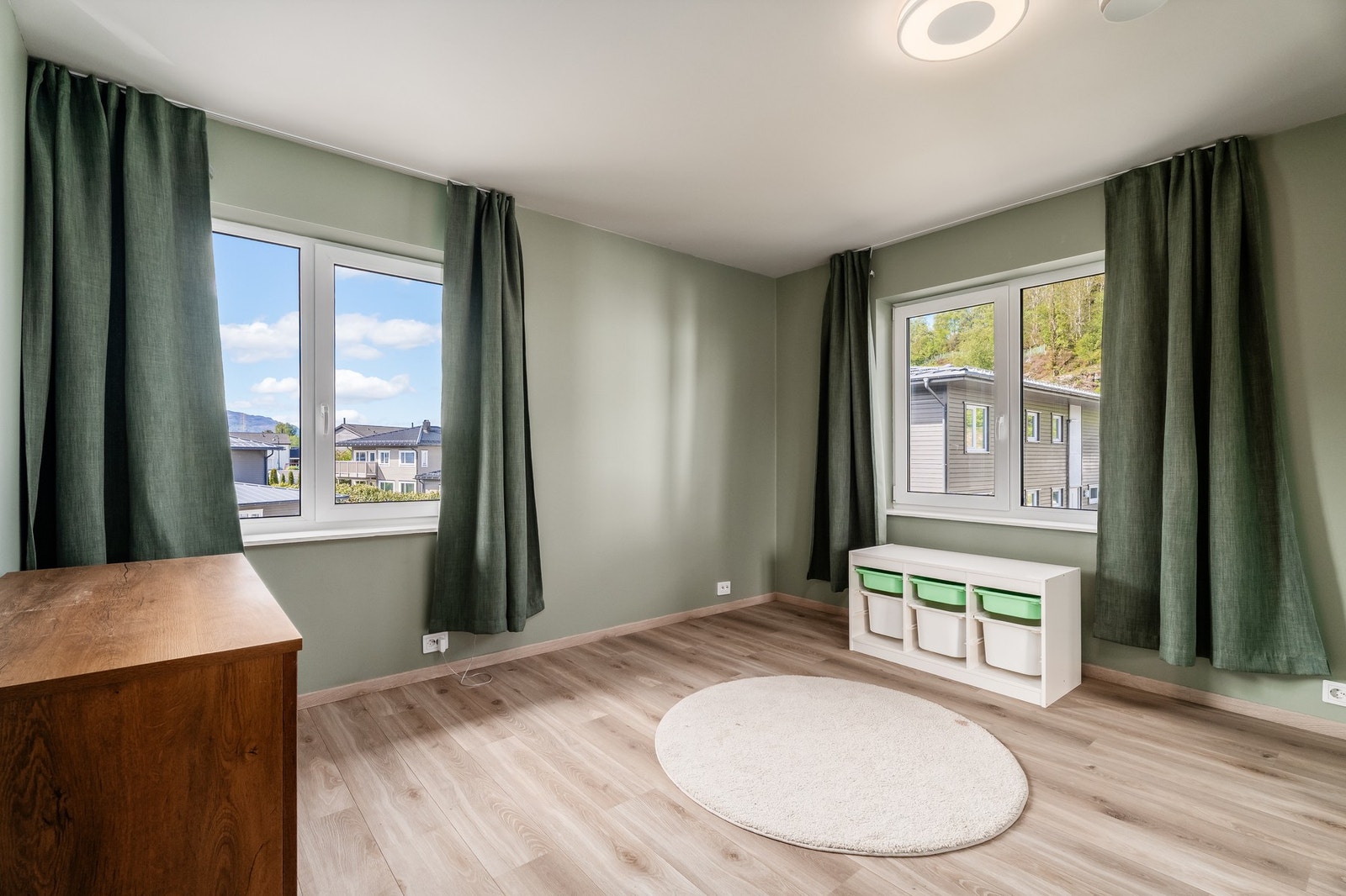 Soverom i hovedplanet benyttes i dag som en lekestue for de minste i familien. Galleribilde