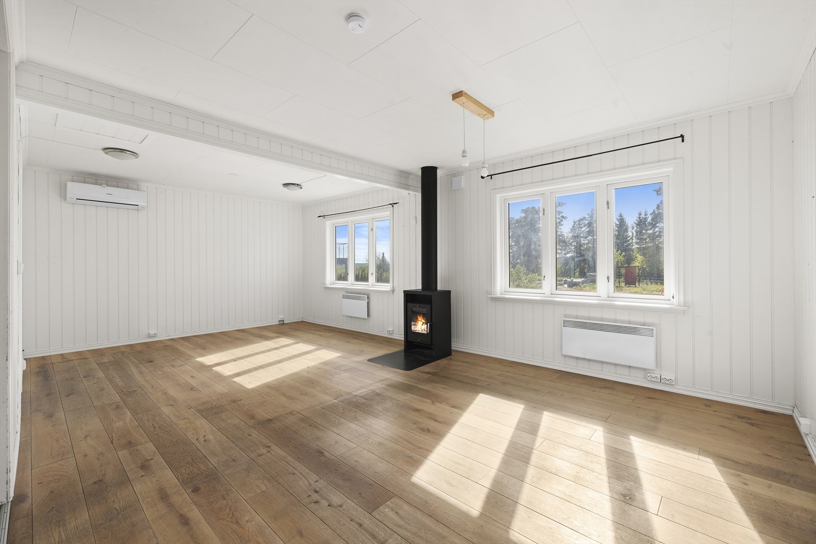 Store vindusflater slipper inn rikelig med dagslys. Galleribilde