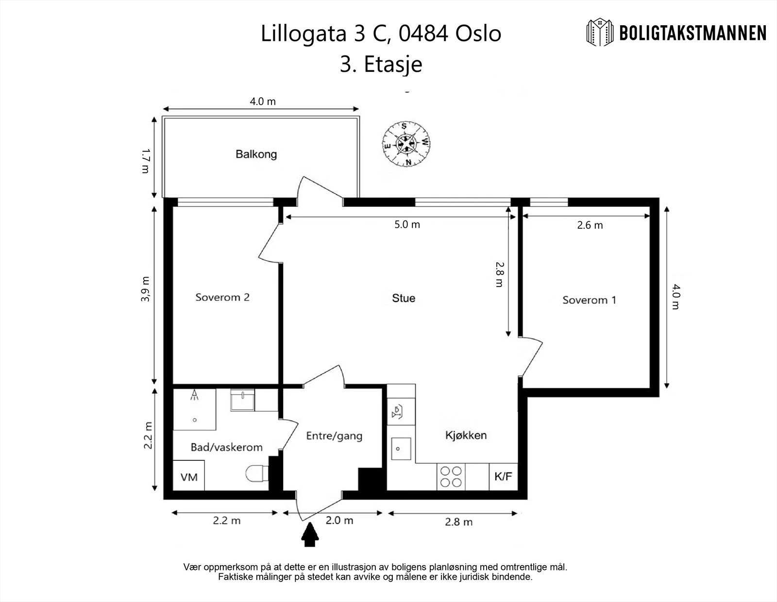 Plantegning til orientering. Galleribilde