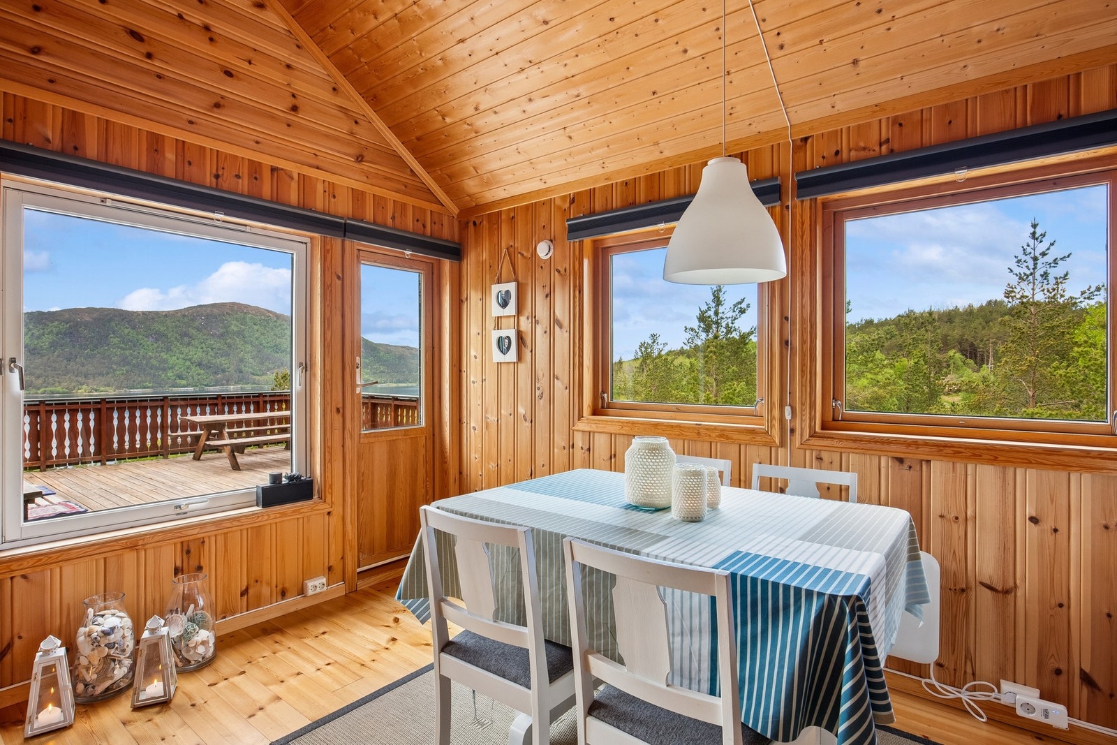 Stue i nedre hytte med fin utsikt! Galleribilde