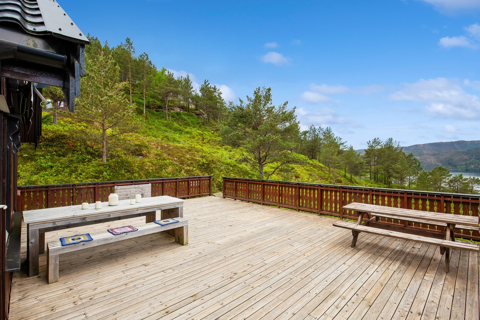 Terrasse med kveldssol Galleribilde