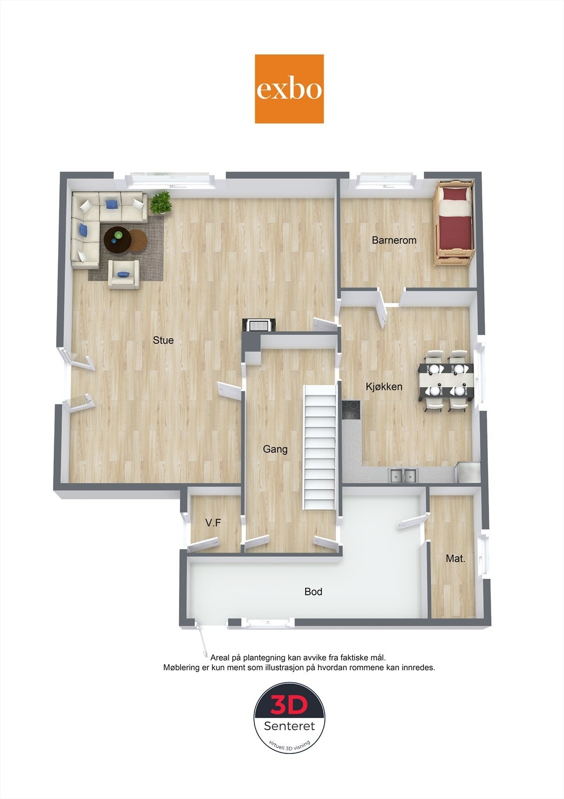 Plantegning hovedetasje Galleribilde
