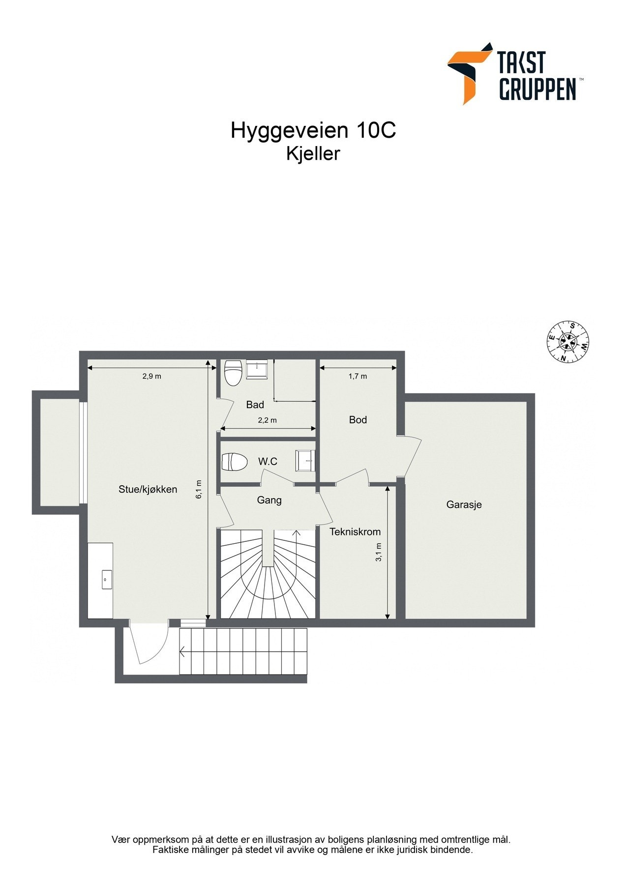 Plantegning kjeller Galleribilde