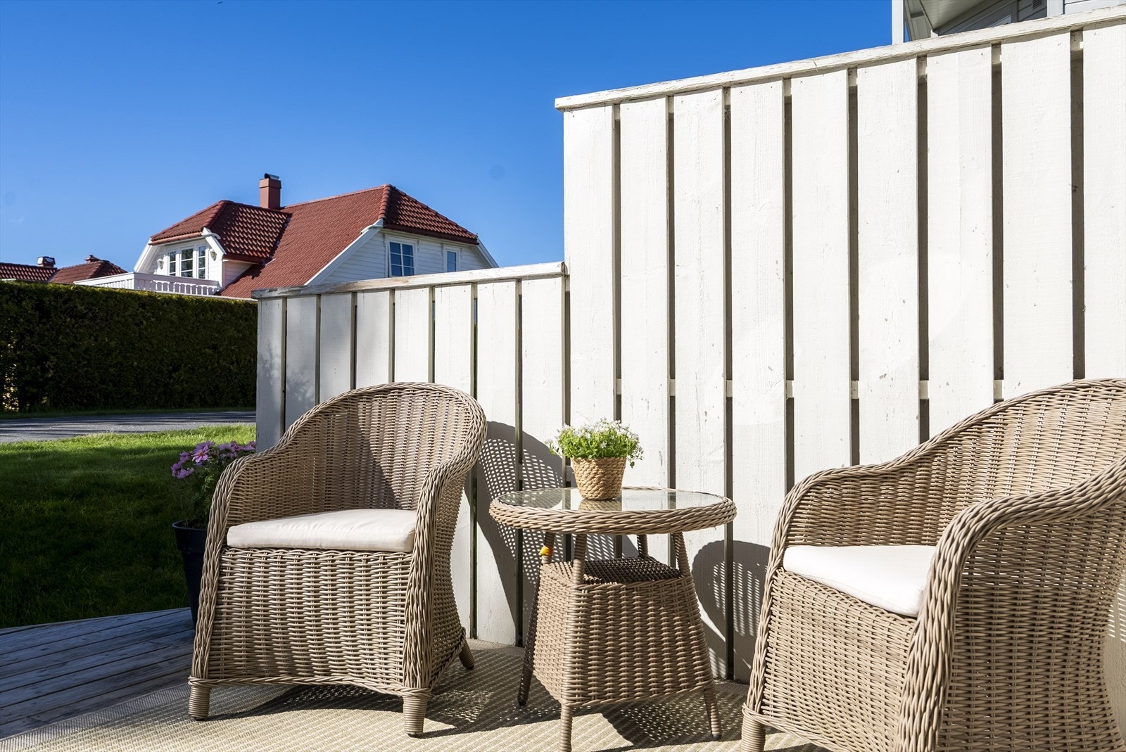 Her kan man nyte varme sommerdager. Galleribilde