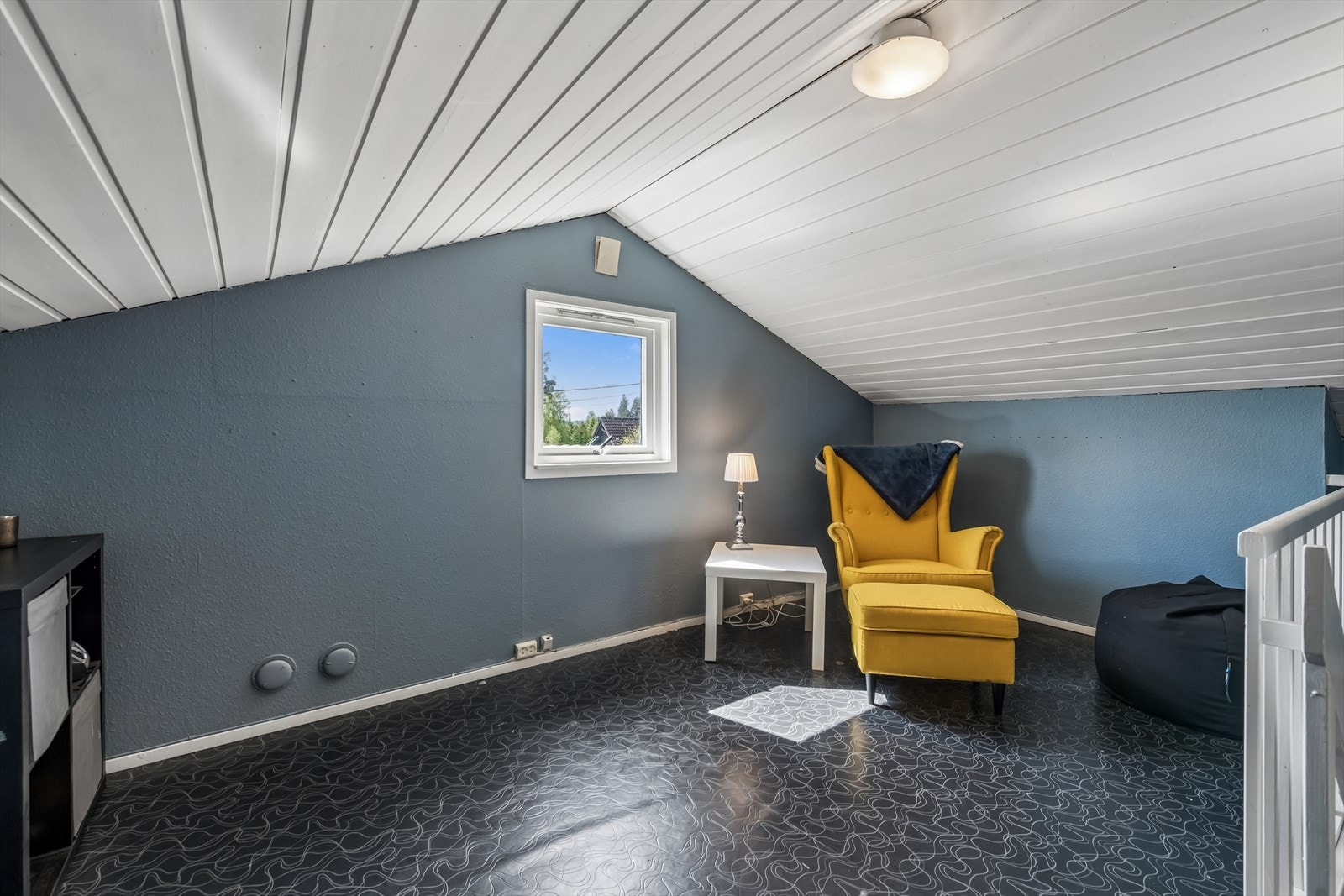 Loftrom med god plass, men ikke godkjent til varig opphold. Galleribilde