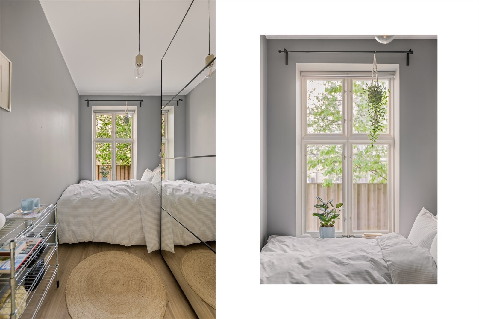 Fra soverommet er det også utsyn mot den hyggelige bakgården. Galleribilde