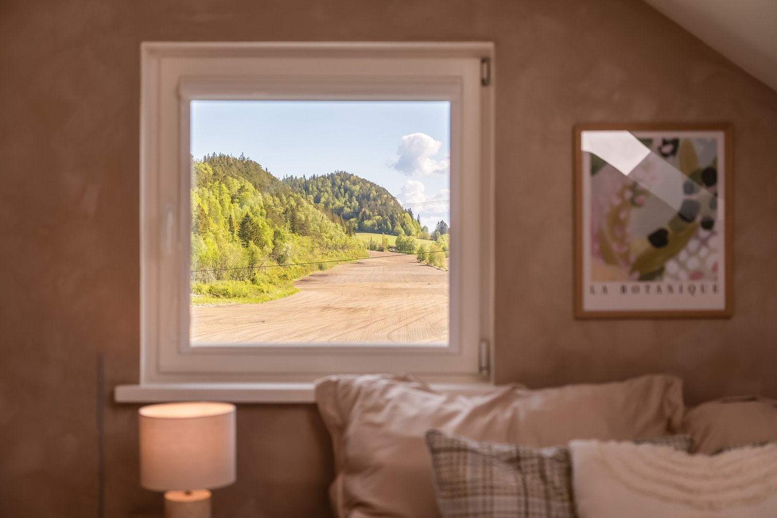 Behagelig utsikt utover landskapet. Galleribilde