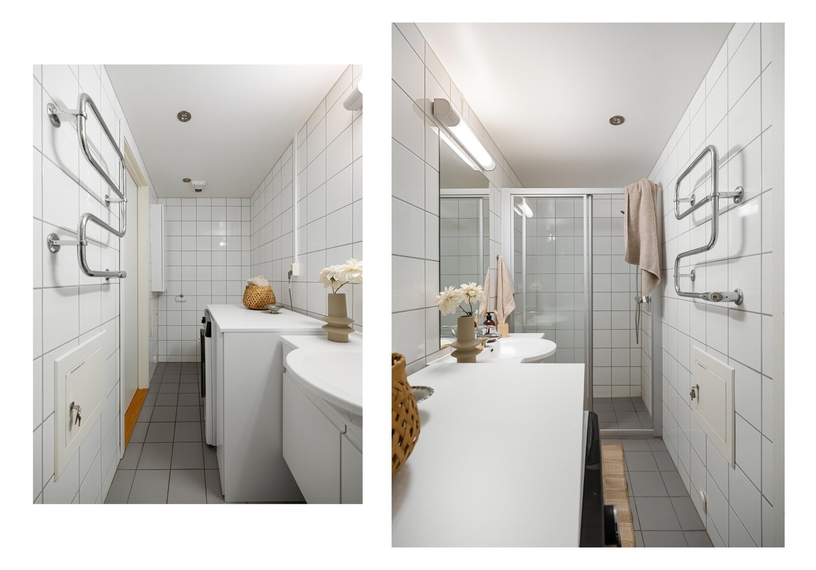 Det er også downlights i himling og lun varme i gulvet. Galleribilde