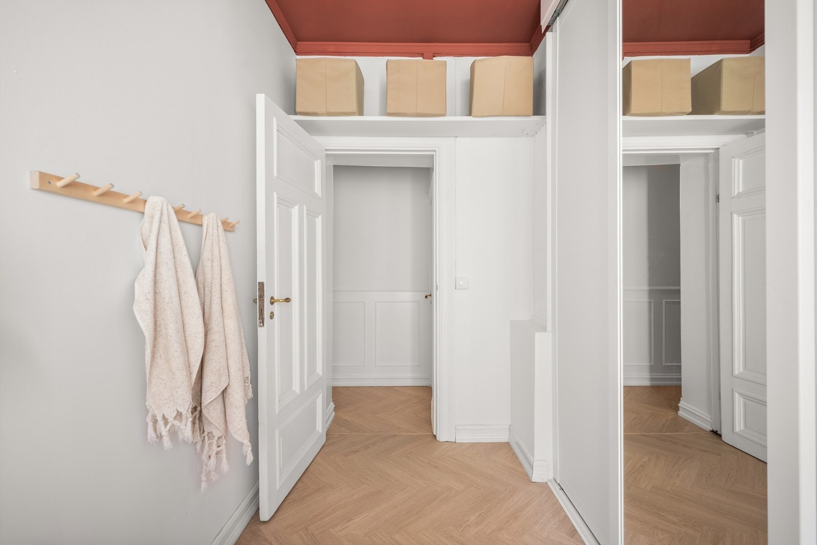 Rommet har plass til seng, skrivepult eller garderobeskap. Galleribilde