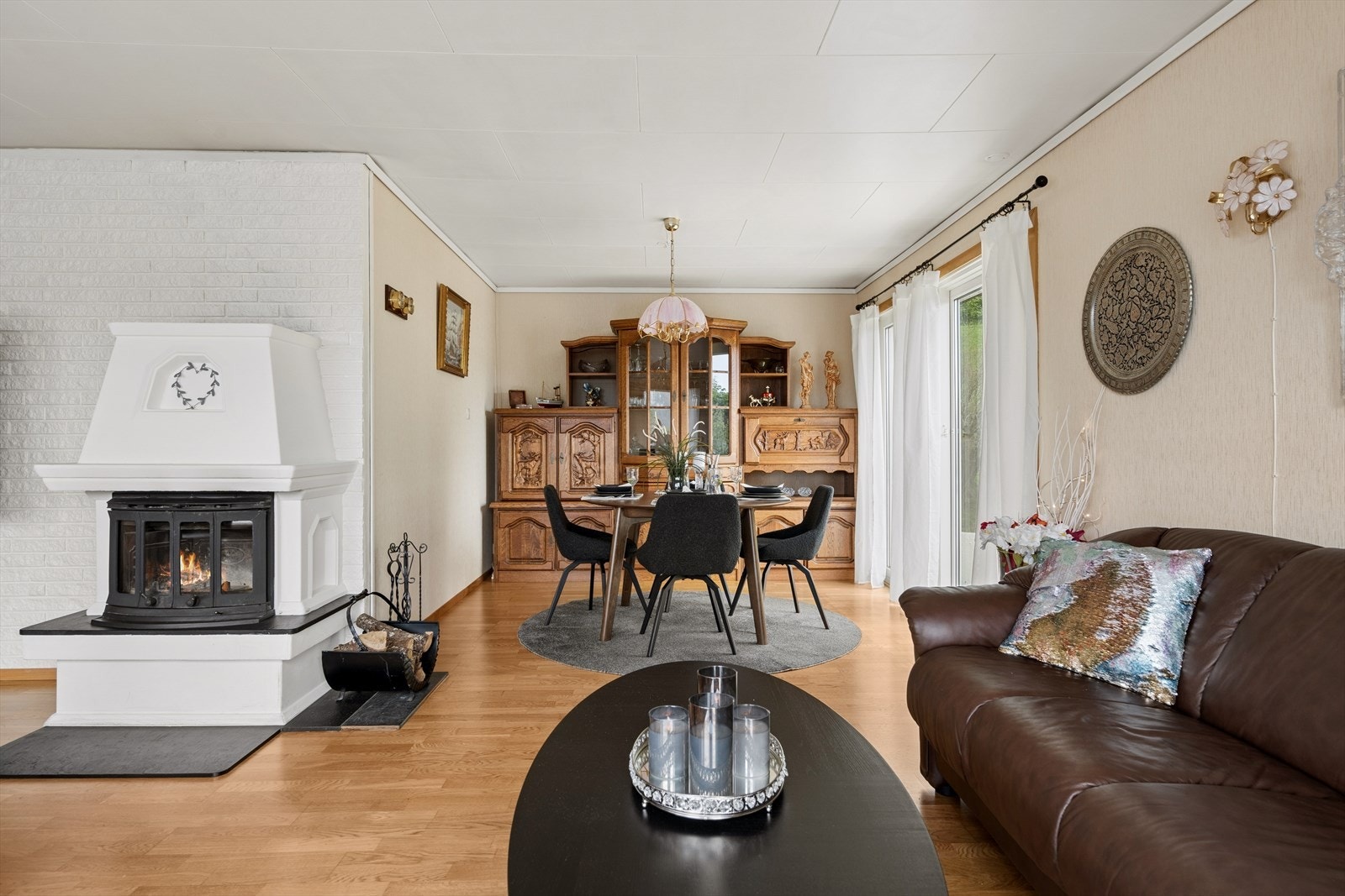 Murt peis i stuen for ekstra varme og hygge. Galleribilde