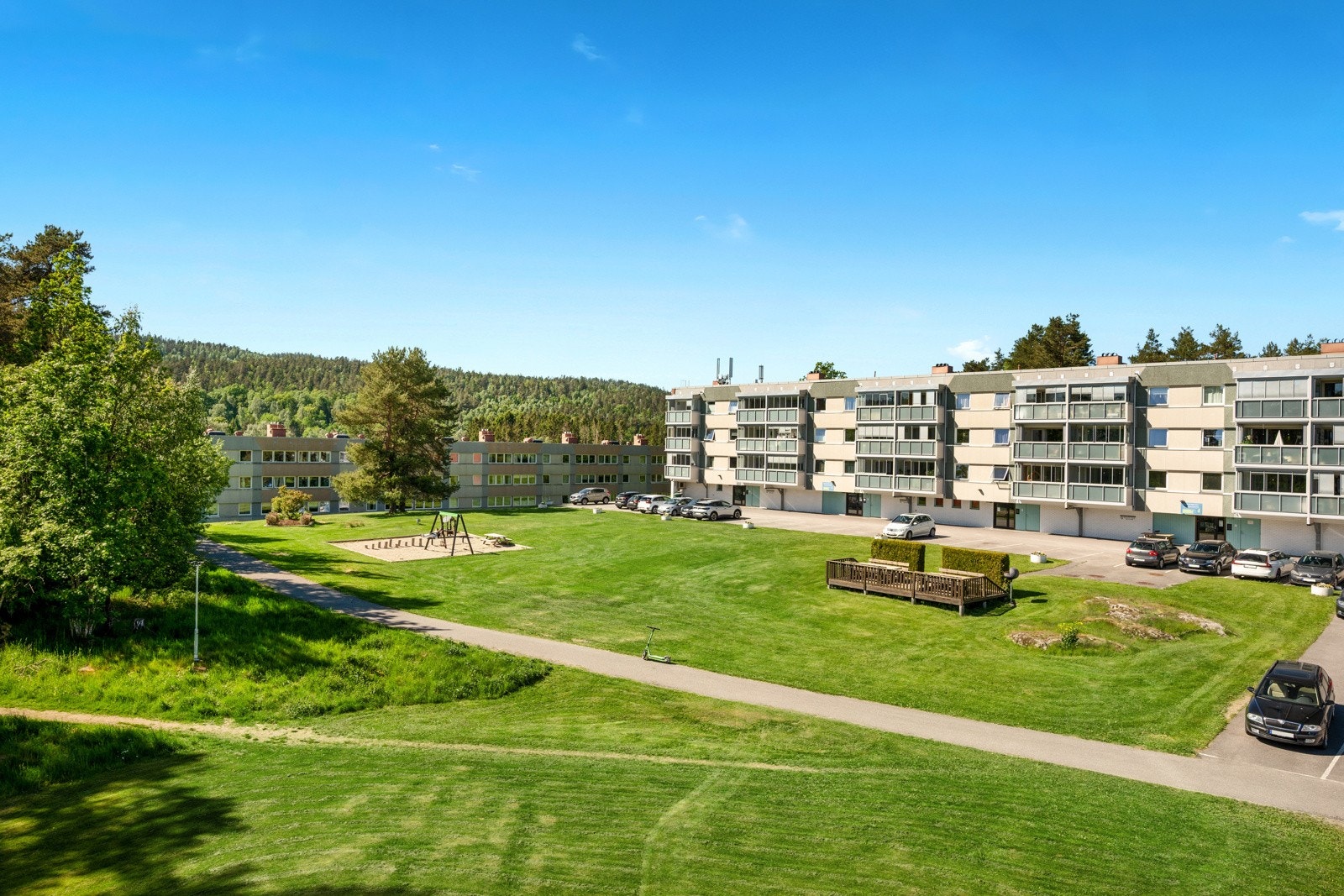 Utsikt fra balkongen Galleribilde