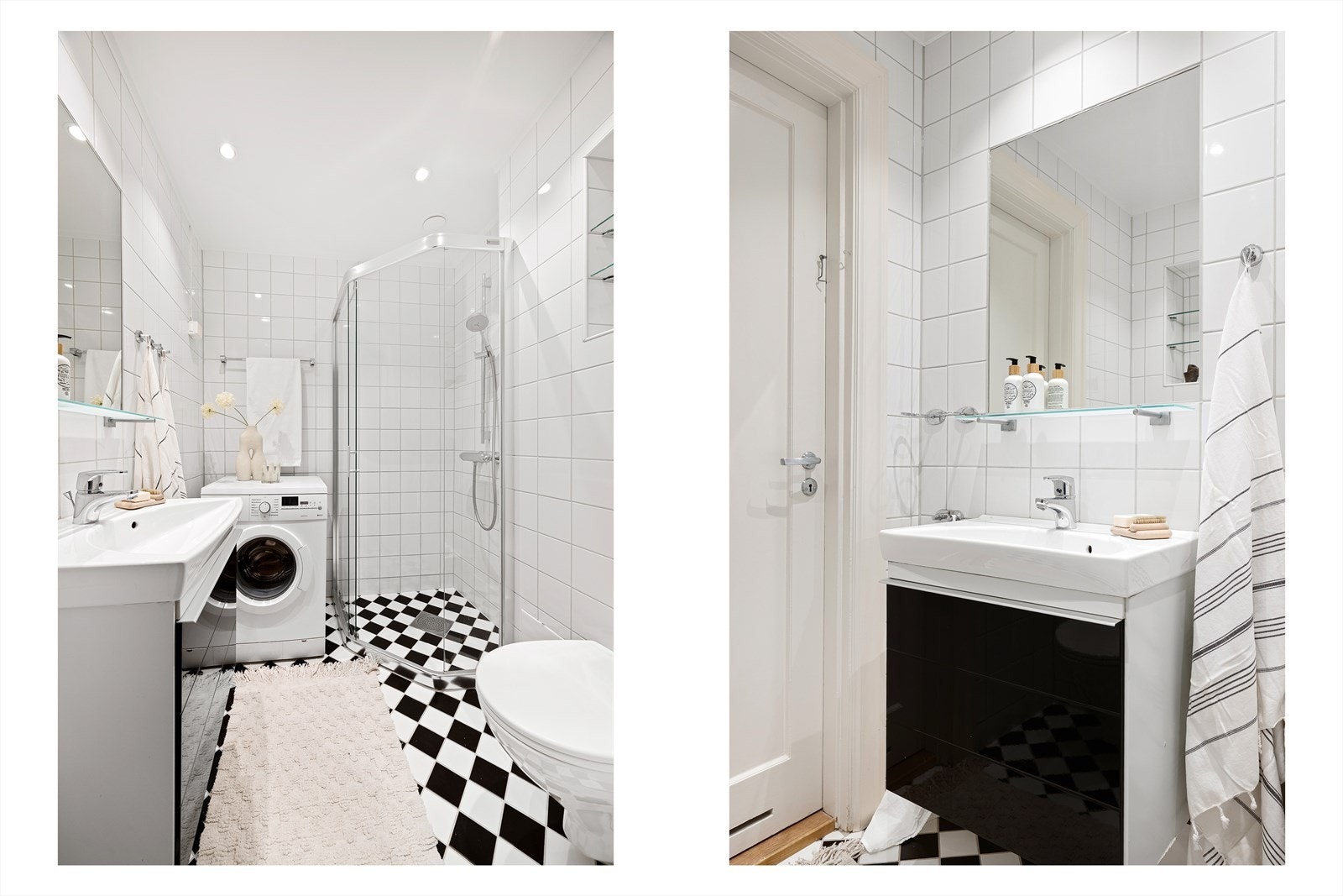 Elektriske varmekabler på badet. Galleribilde