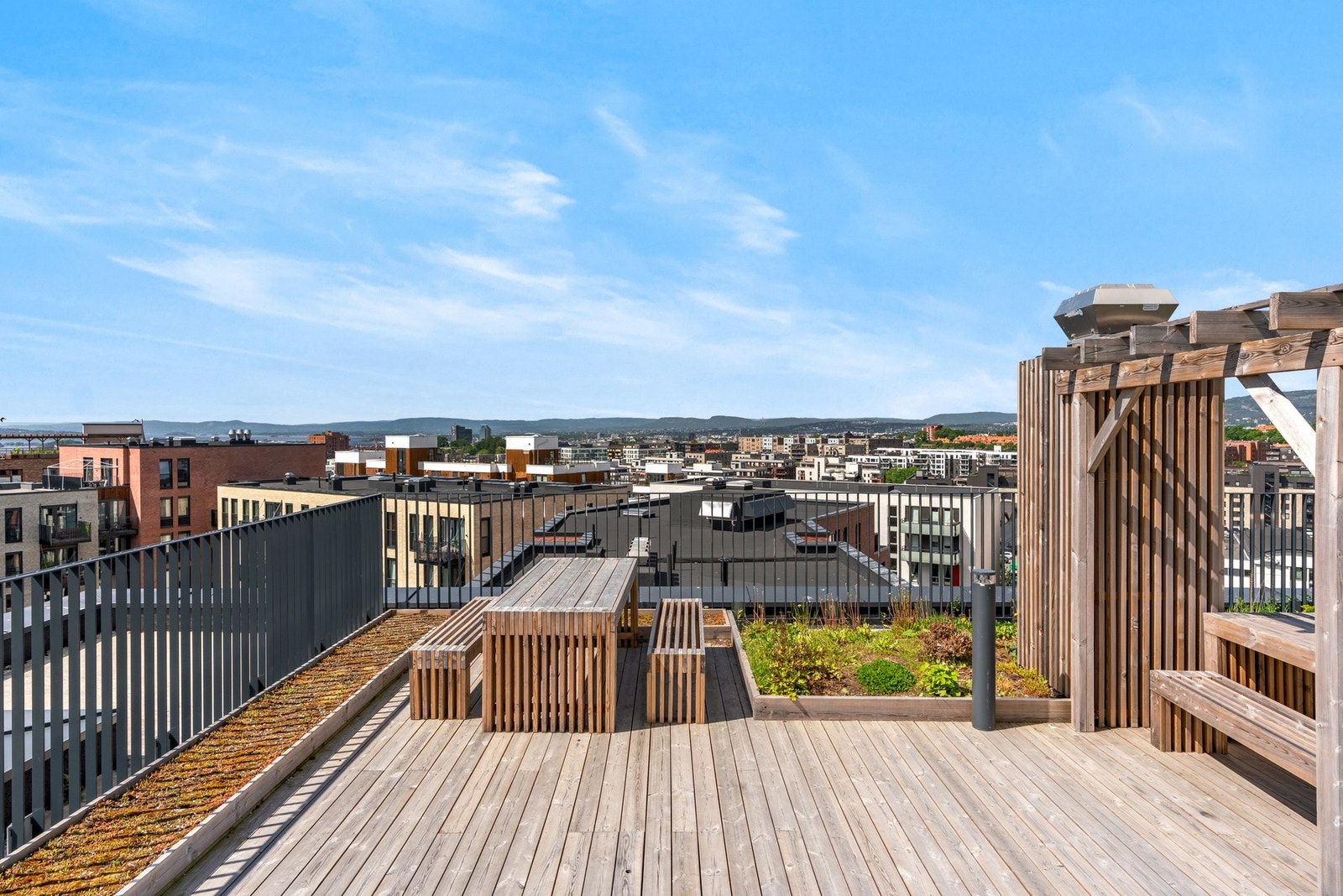 Sameiet disponerer en flott felles takterrasse med optimale solforhold. Galleribilde