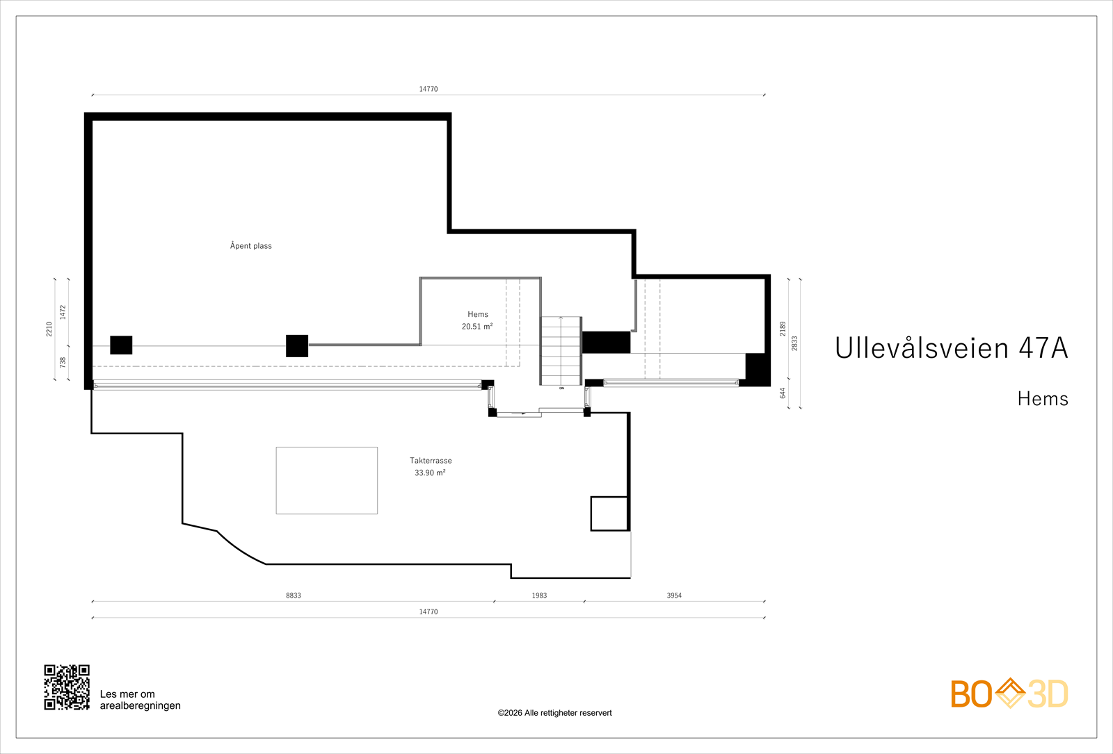 Planskisse - 6. etasje Galleribilde