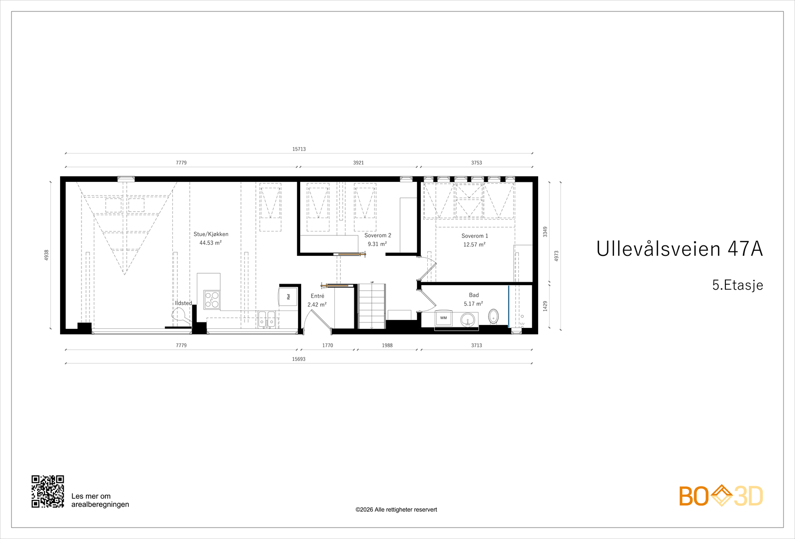 Planskisse - 5. etasje Galleribilde