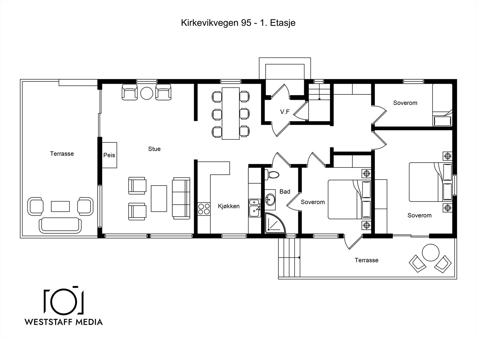 - Plantegning 1. etasje - Galleribilde