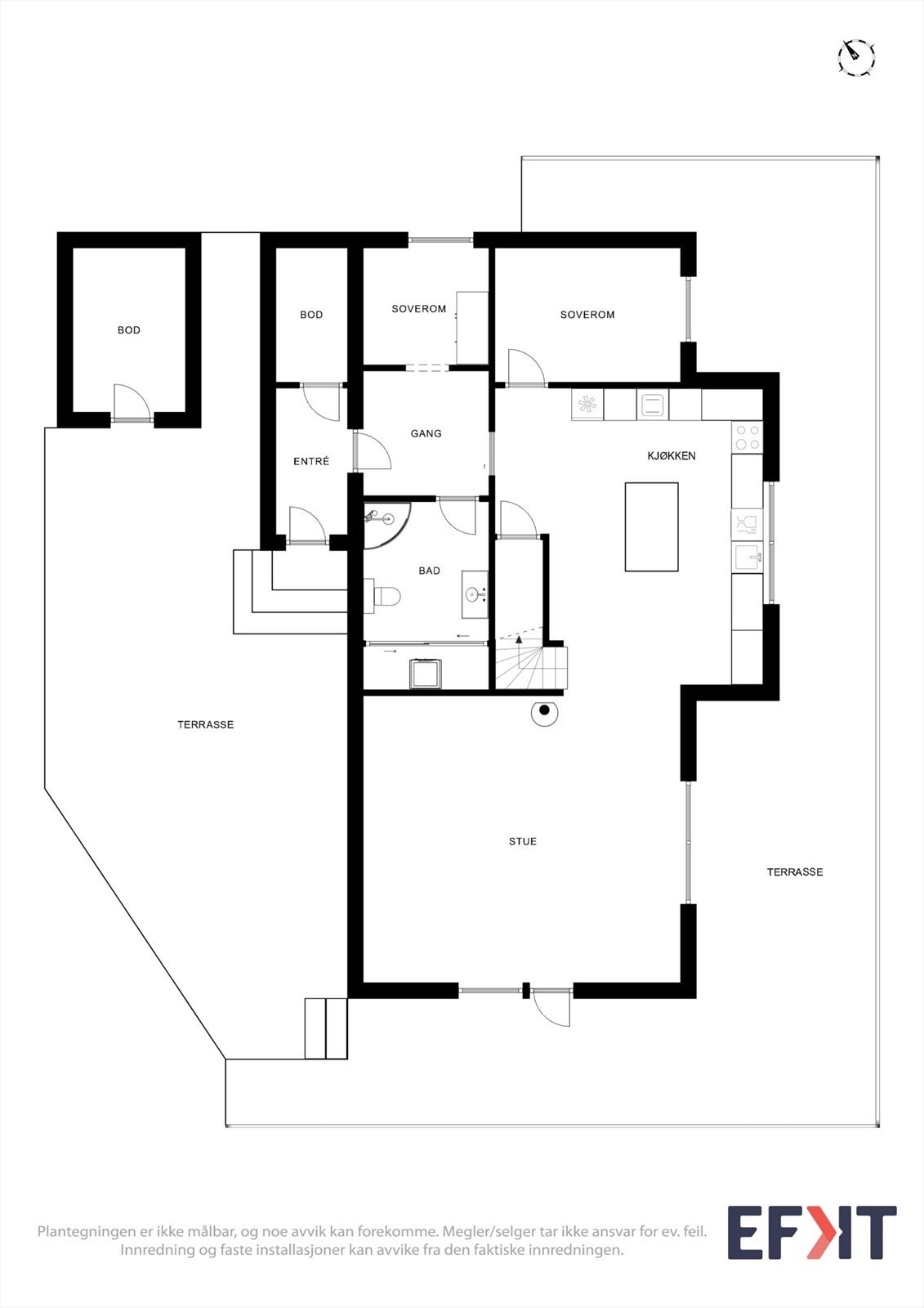 Velkommen inn - plantegning 1. etasje Galleribilde