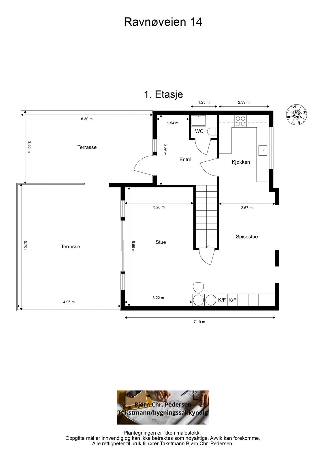 Plantegning 1.etg Galleribilde