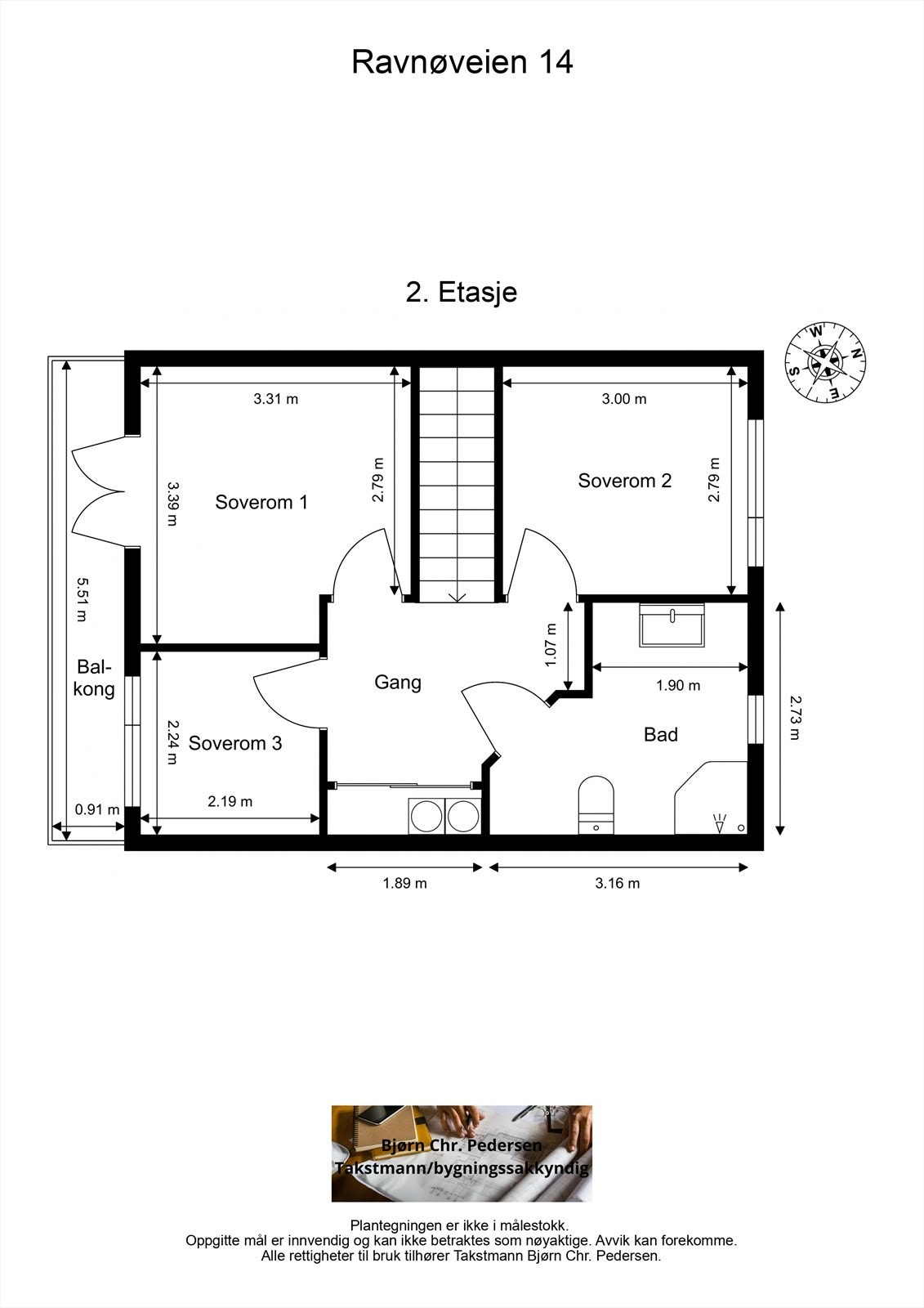 Plantegning 2.etg Galleribilde