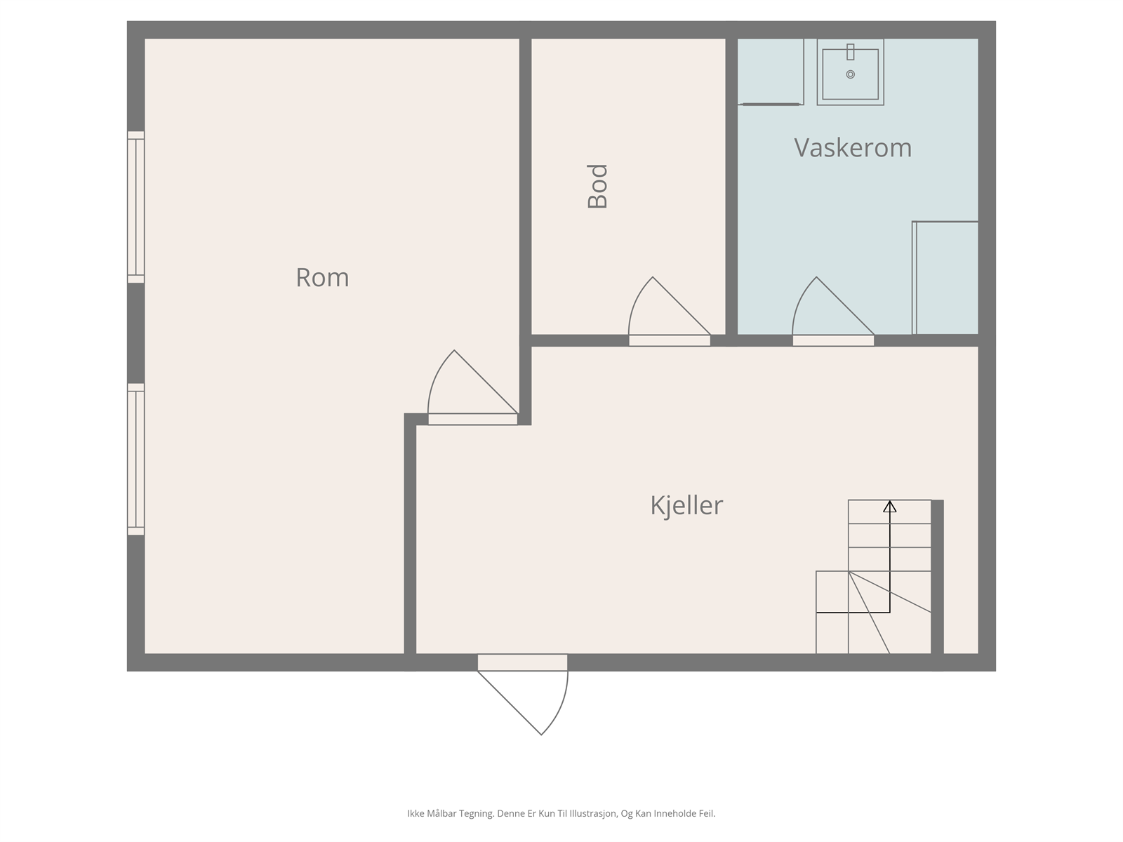 Plantegning kjeller... Galleribilde