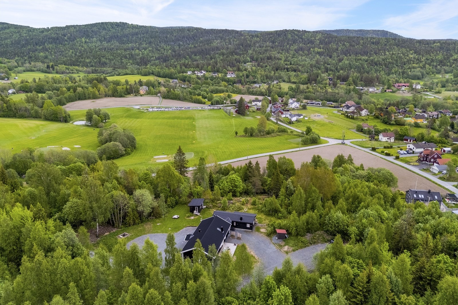 Driving rangen på Lommedalen Golf Galleribilde